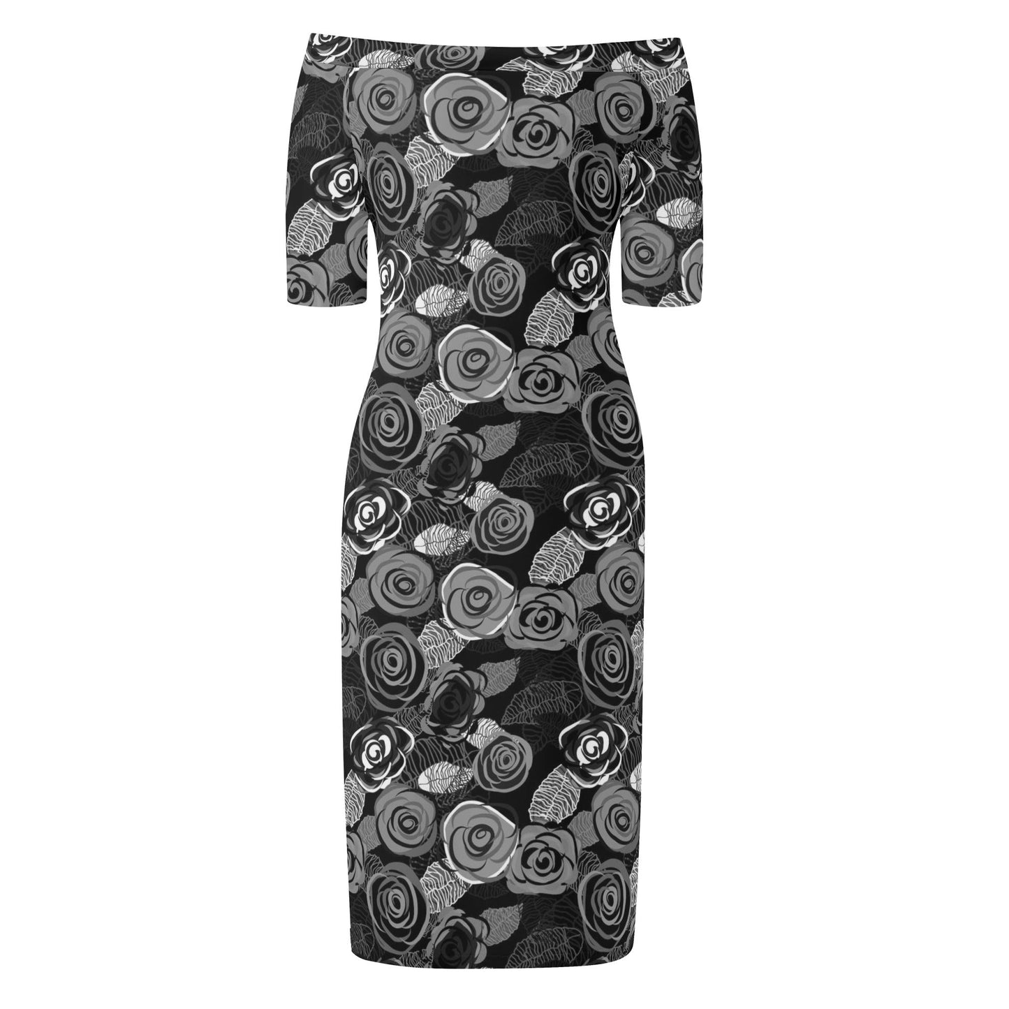 Womens Off The Shoulder Office Lady Dress - Concordia Style Boutique