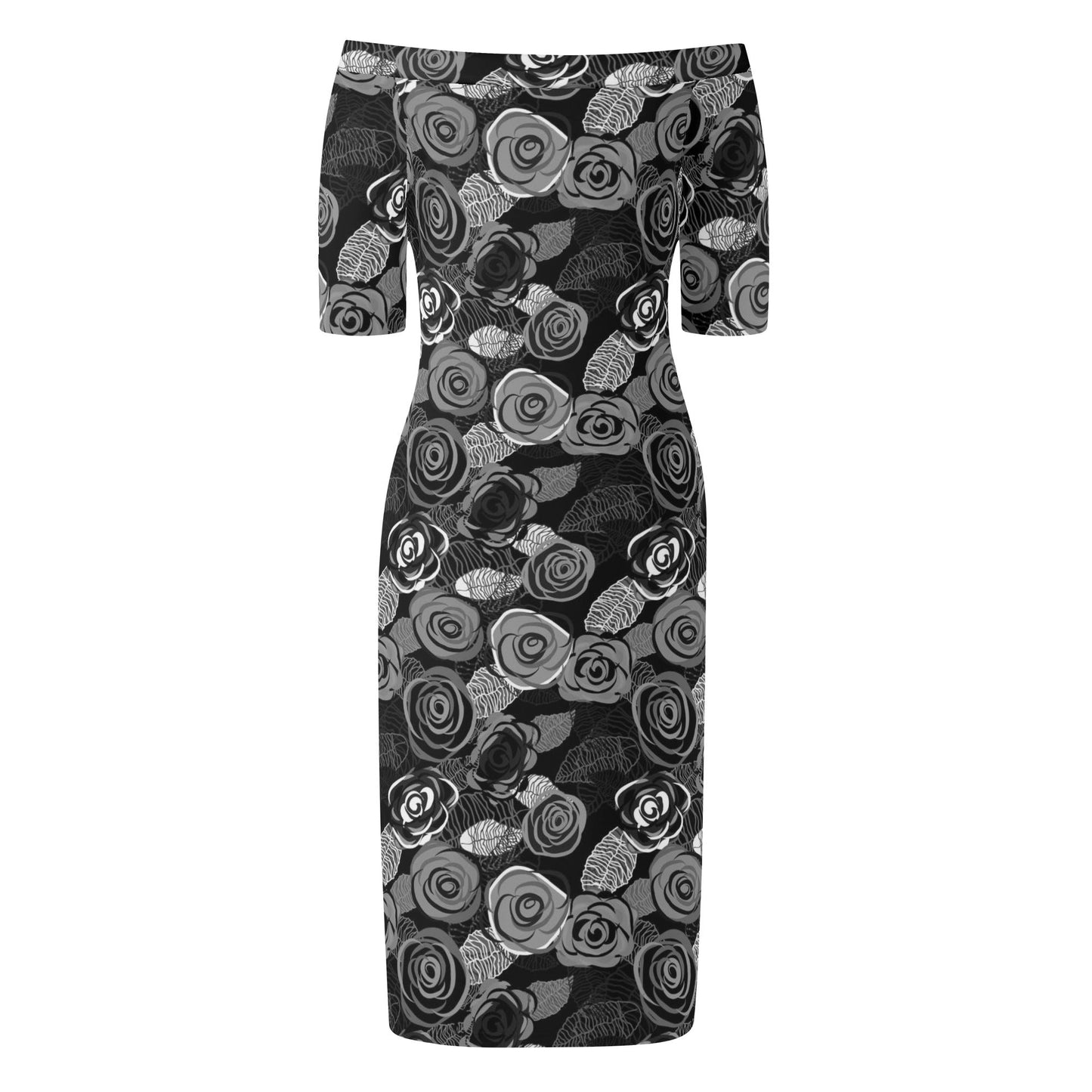 Womens Off The Shoulder Office Lady Dress - Concordia Style Boutique