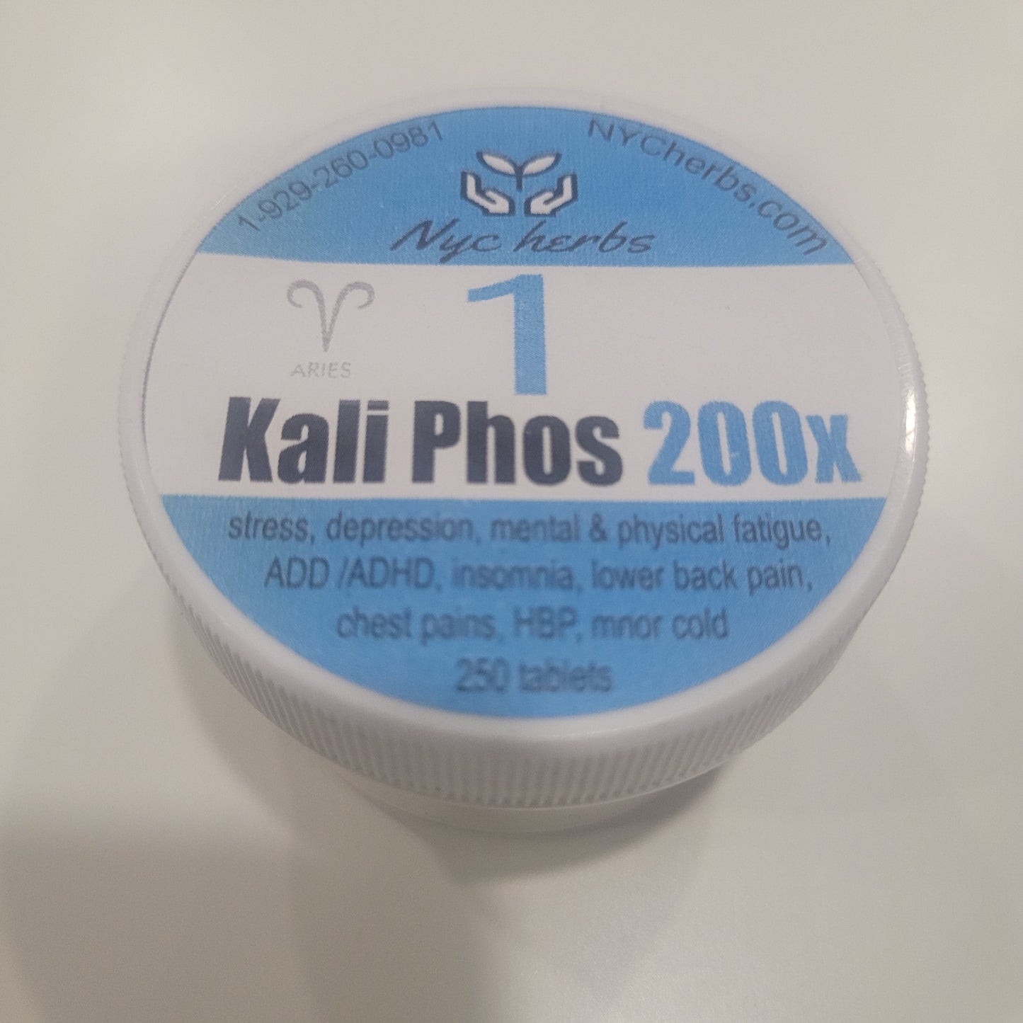 Potassium Phosphate #1 (Kali Phos 200X) | Cell Salt for Nerve Support & Vital Energy