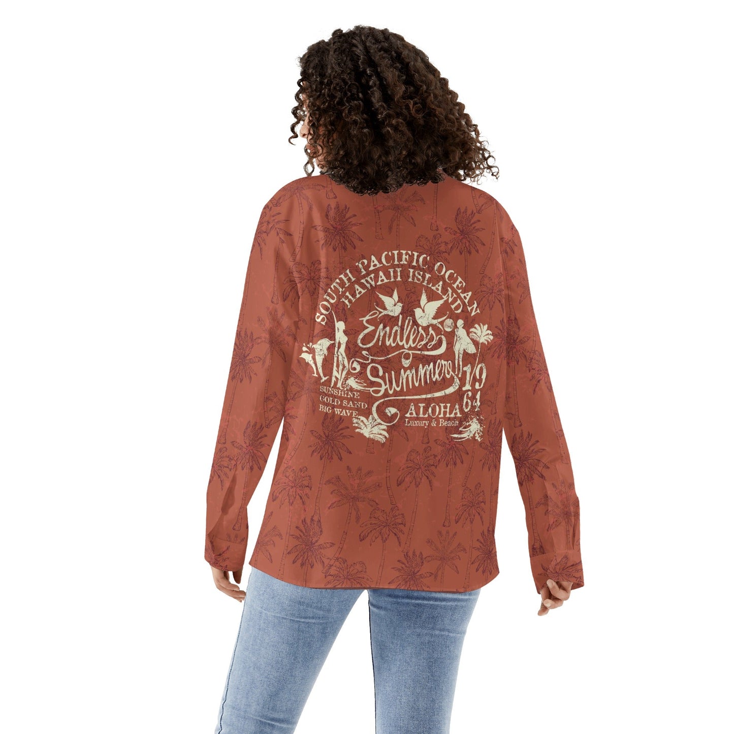Womens Long Sleeve Button Down Shirt - Concordia Style Boutique