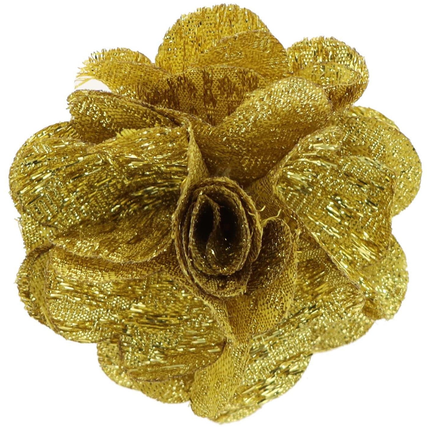 Vittorio Vico Unisex Metallic Flower Lapel Pin