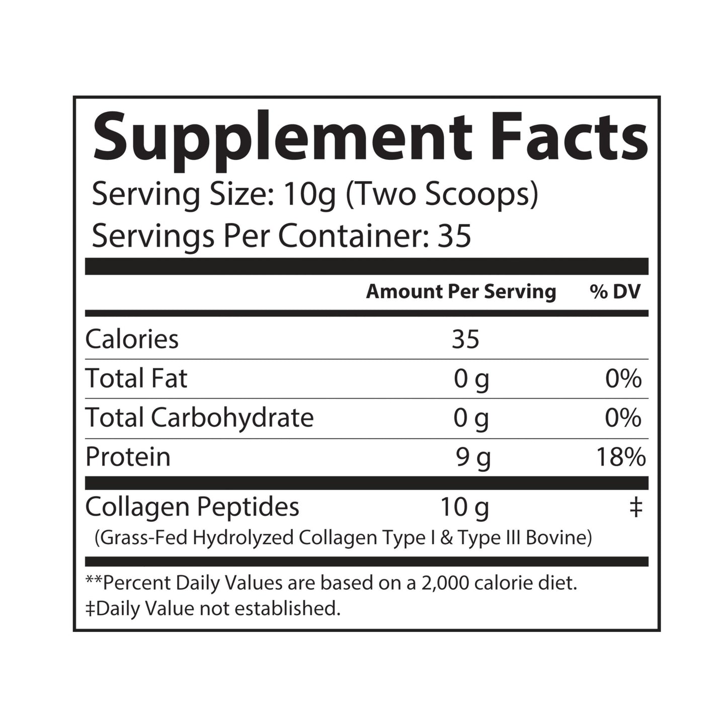 Collagen Peptides Type I & III Supplement (350g, 12.3oz) - Concordia Style Boutique