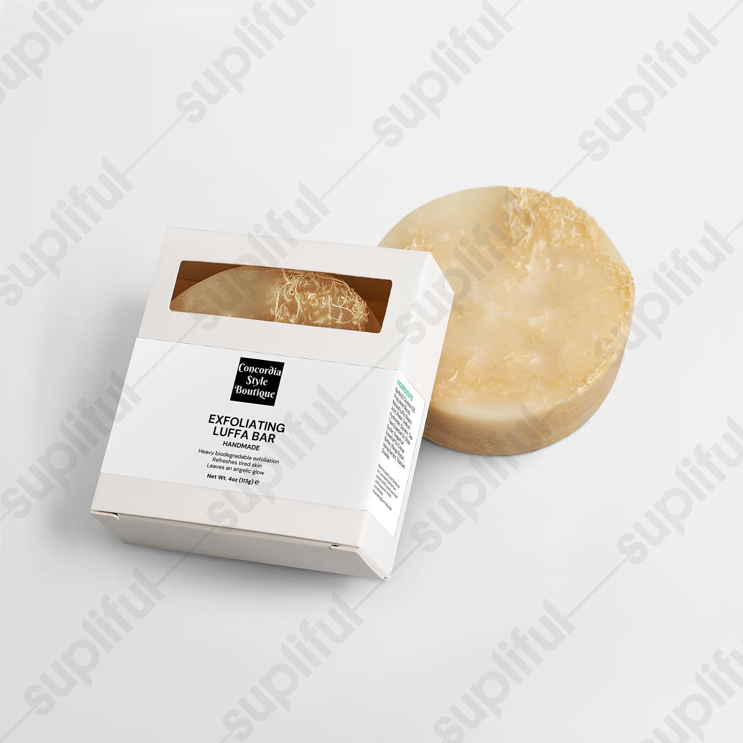 Exfoliating Luffa Bar - Ships exclusively to US - Concordia Style Boutique