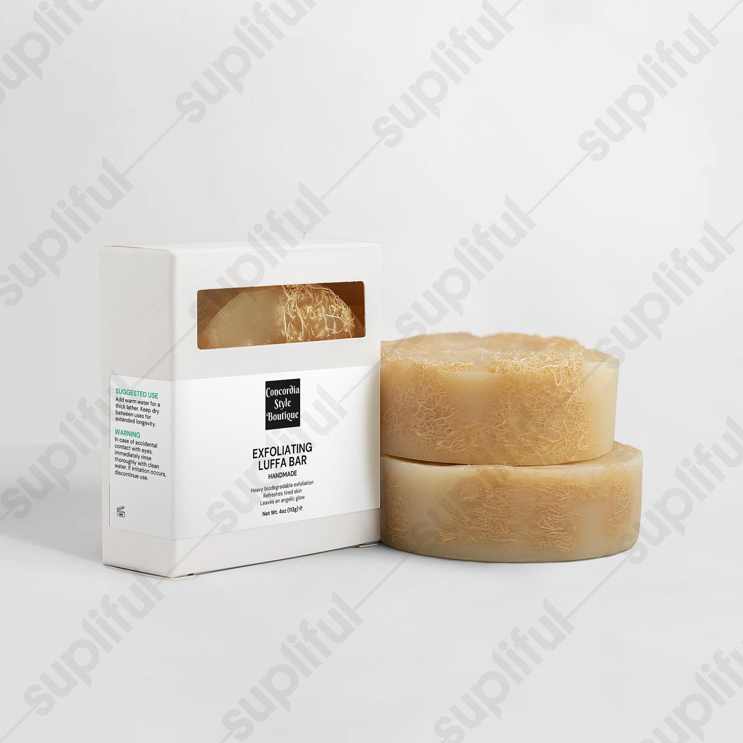 Exfoliating Luffa Bar - Ships exclusively to US - Concordia Style Boutique