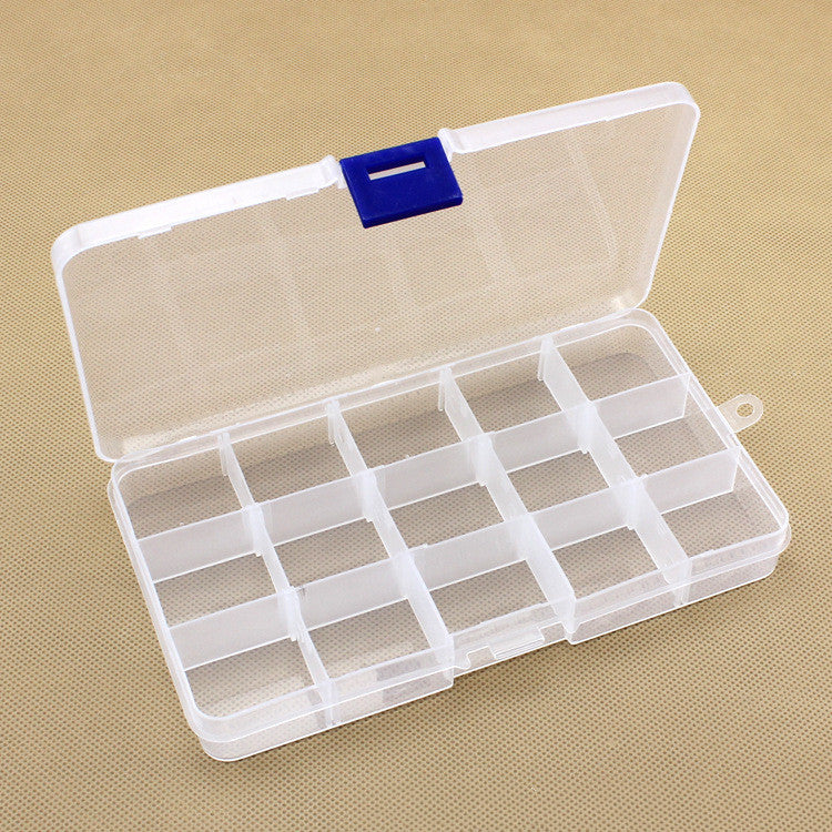 Plastic 15 compartment transparent storage box - Premium Home Living & Improvement from erDouckan - Just $12.08! Shop now at Concordia Style Boutique