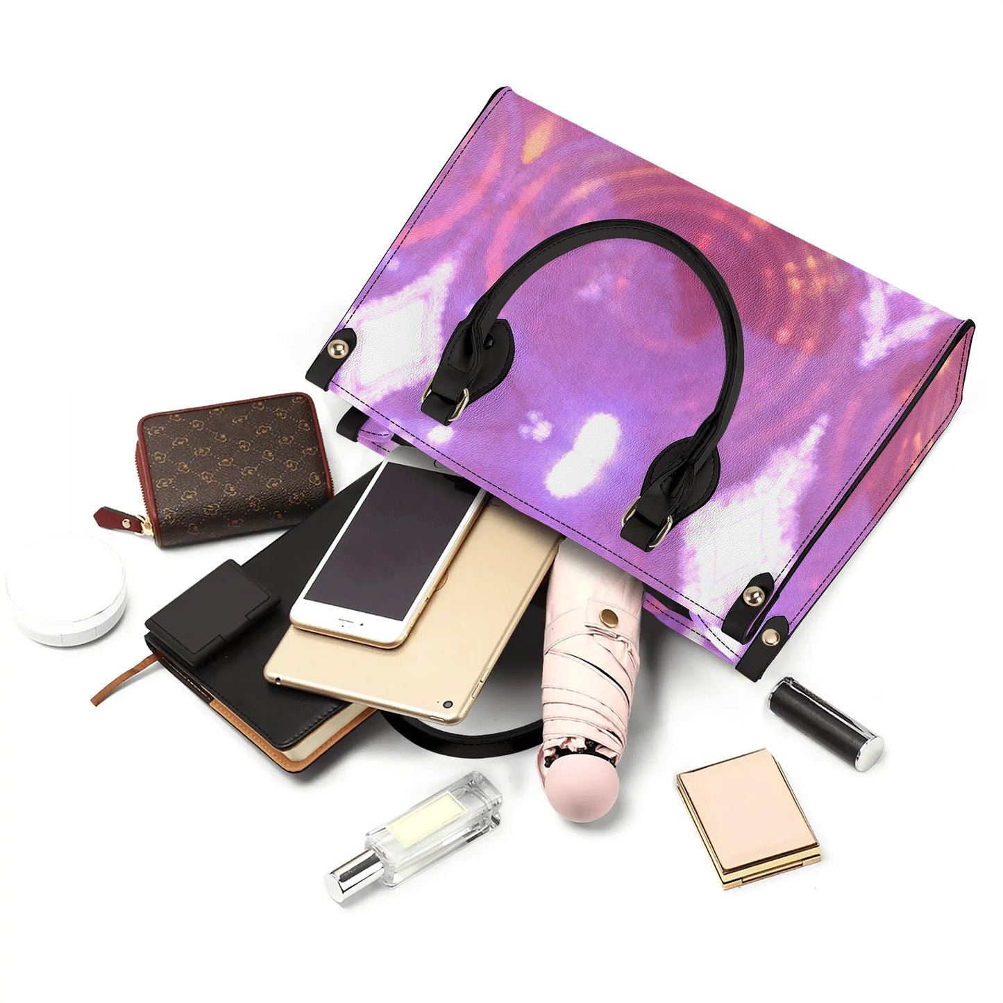 Womens PU Handbag - Pink - Designed by Concordia - Concordia Style Boutique
