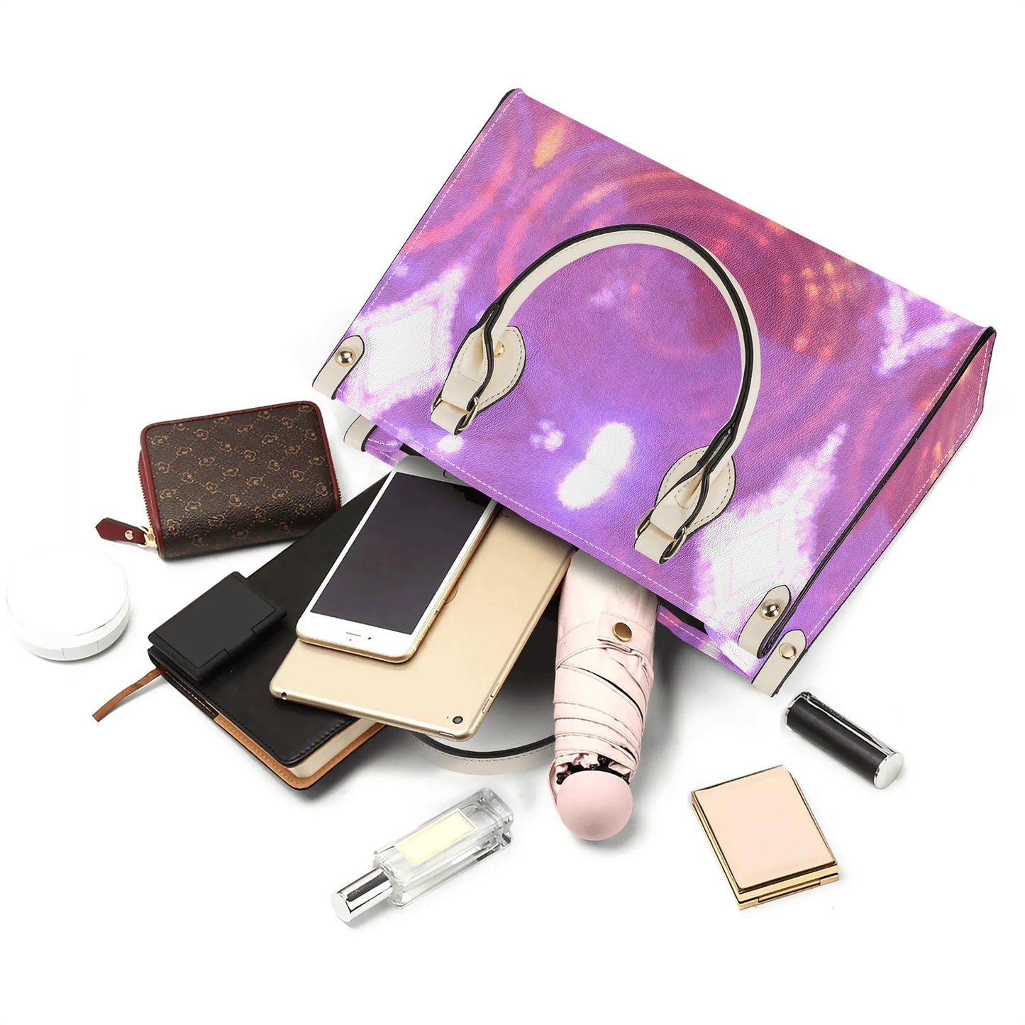 Womens PU Handbag - Pink - Designed by Concordia - Concordia Style Boutique