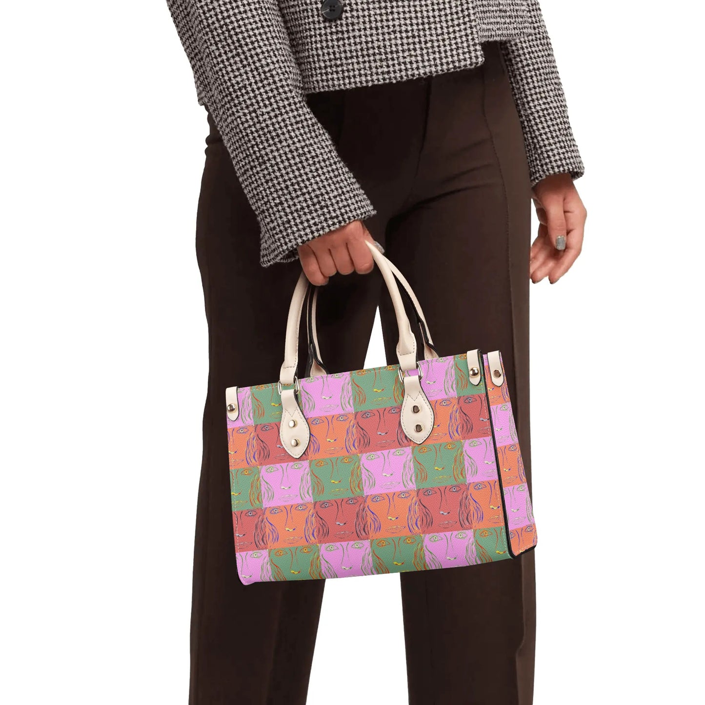 Womens PU Handbag - Woman Goes Pop! - Designed by Concordia - Concordia Style Boutique