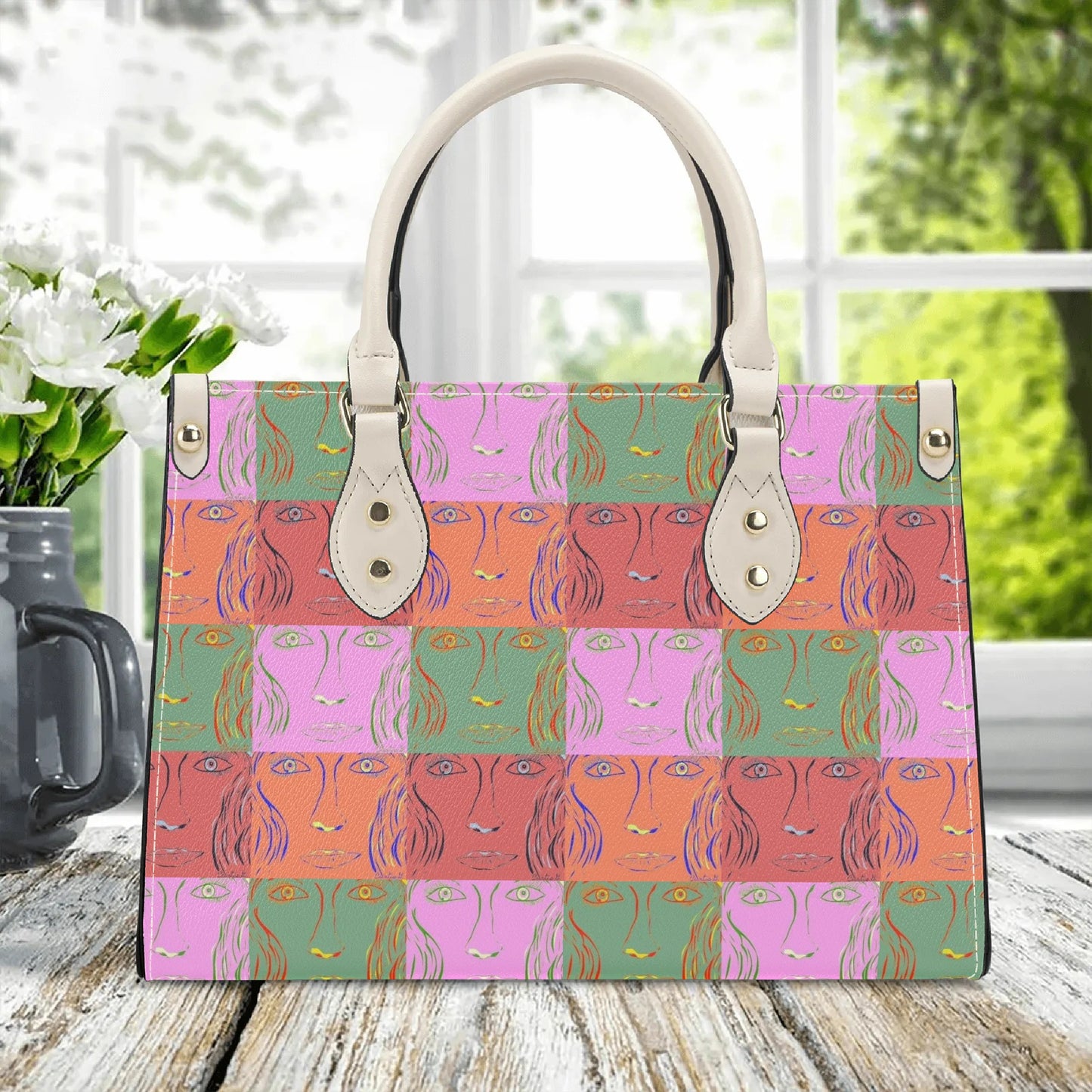 Womens PU Handbag - Woman Goes Pop! - Designed by Concordia - Concordia Style Boutique