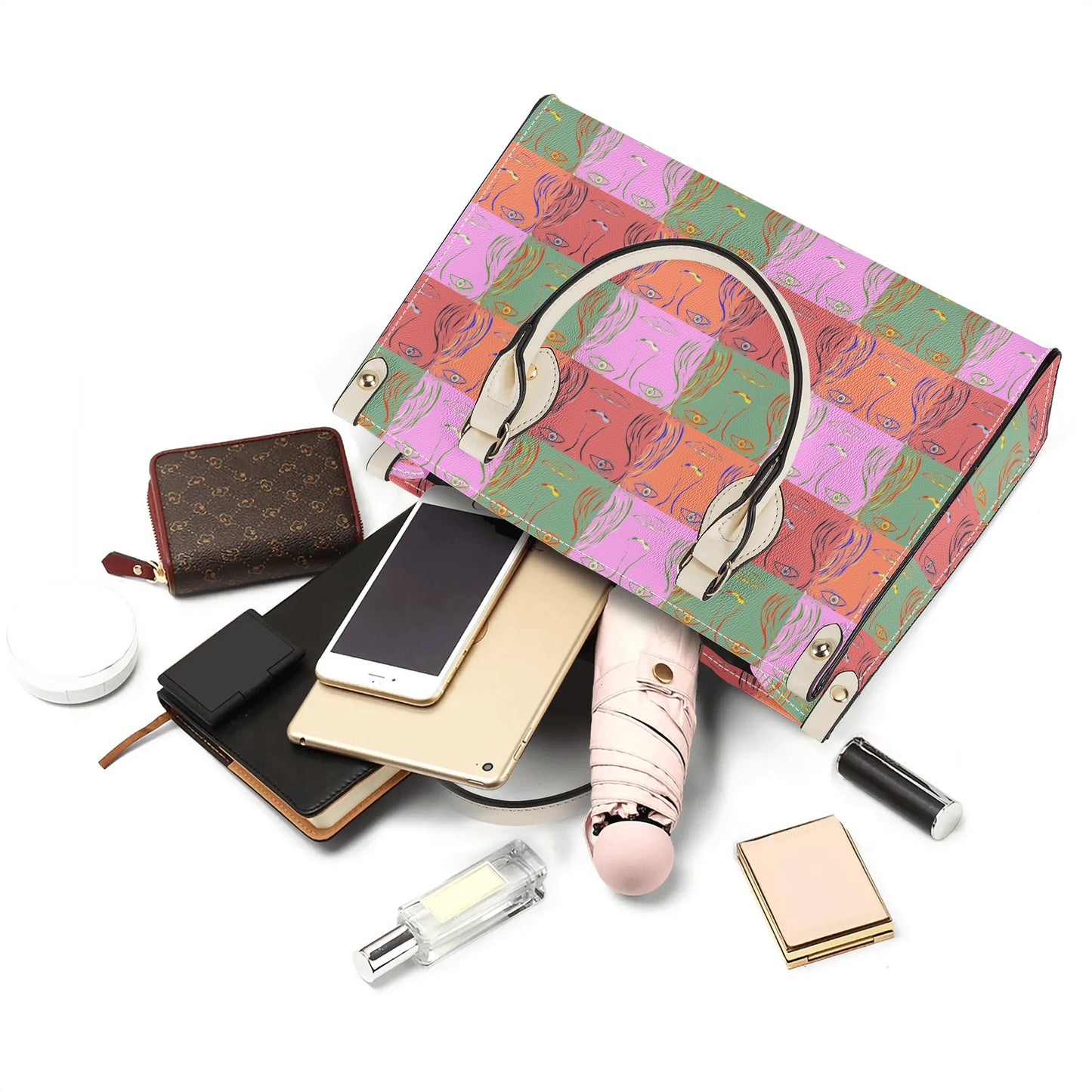 Womens PU Handbag - Woman Goes Pop! - Designed by Concordia - Concordia Style Boutique