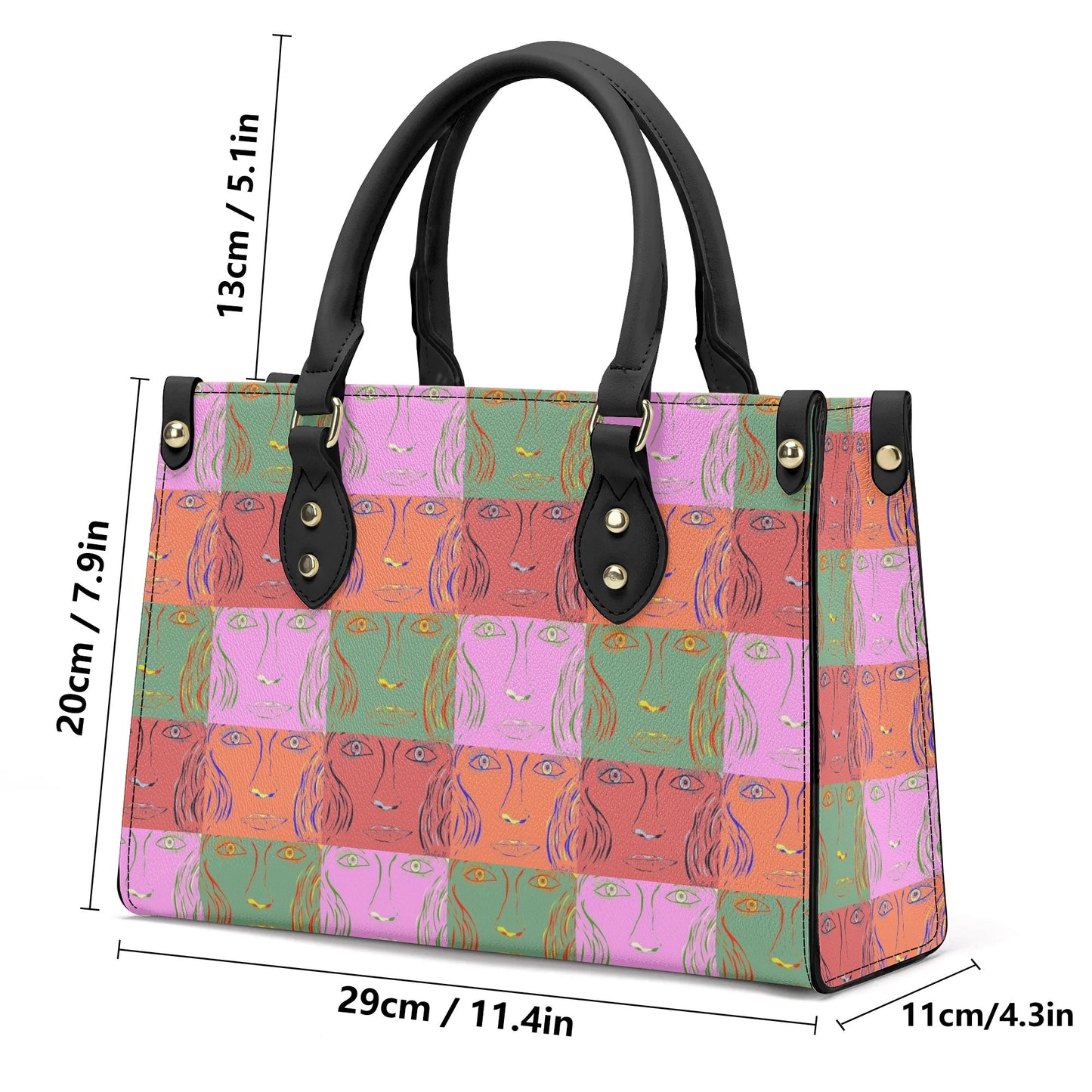 Womens PU Handbag - Woman Goes Pop! - Designed by Concordia - Concordia Style Boutique