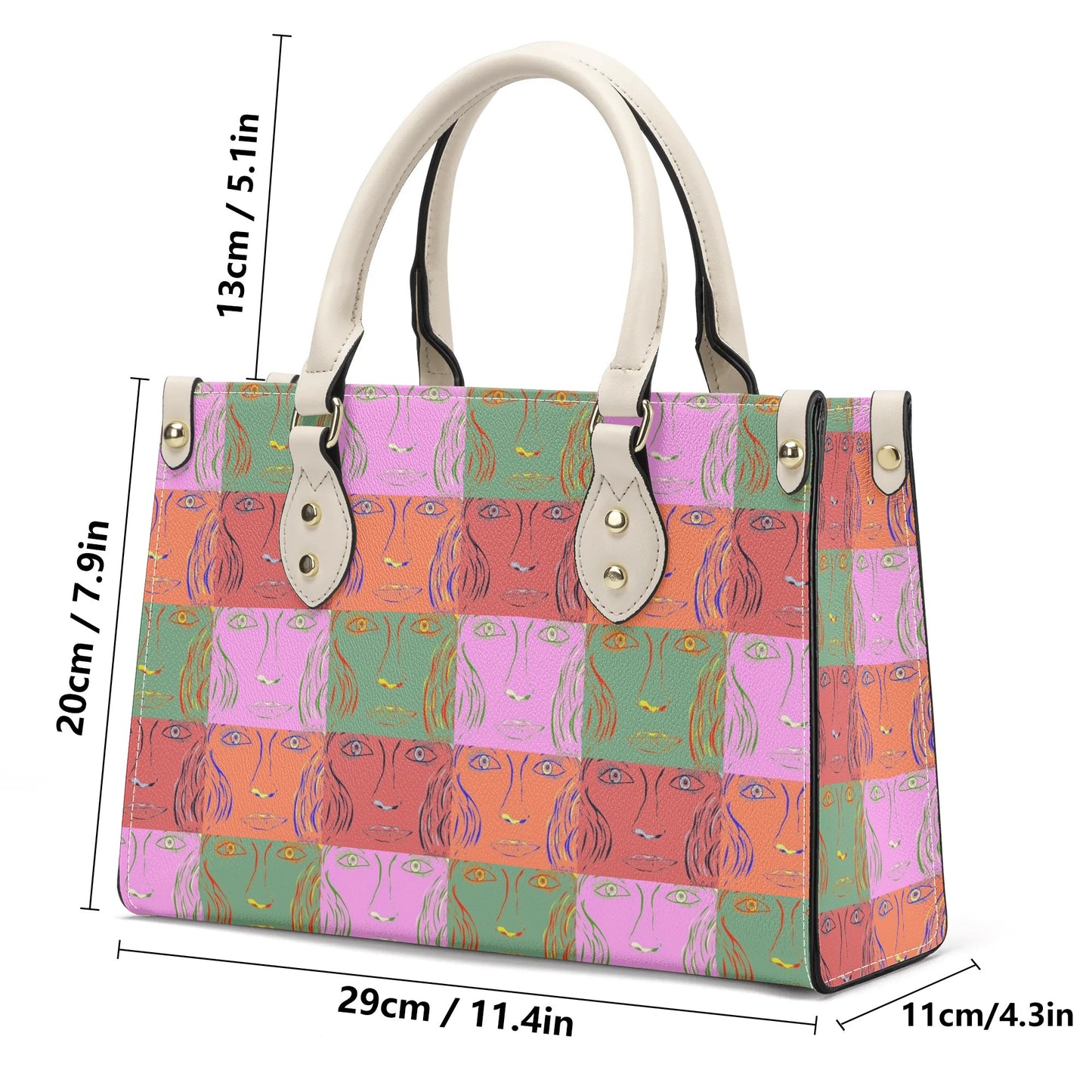 Womens PU Handbag - Woman Goes Pop! - Designed by Concordia - Concordia Style Boutique