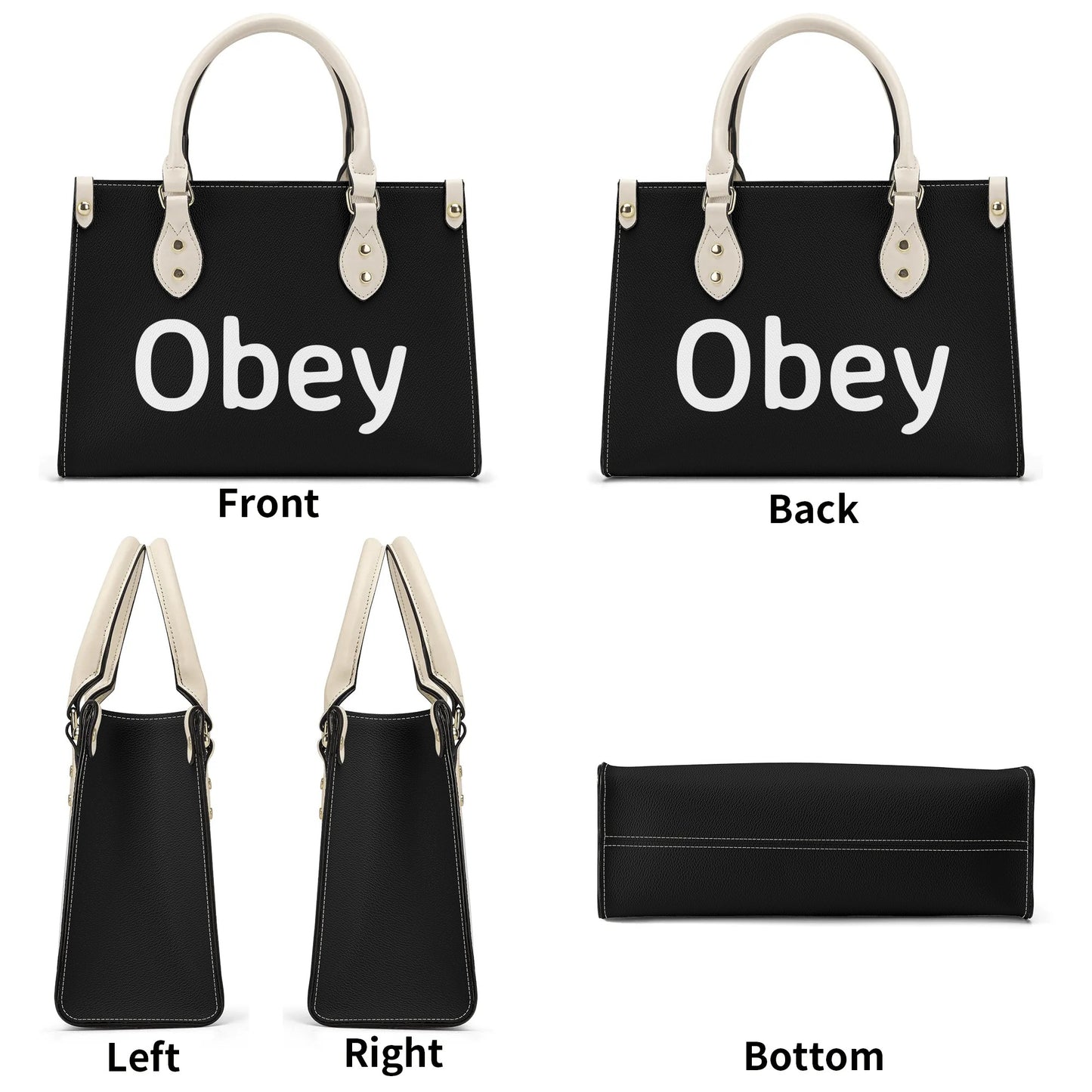 Women's PU Handbag - Obey - Designed by Concordia - Concordia Style Boutique