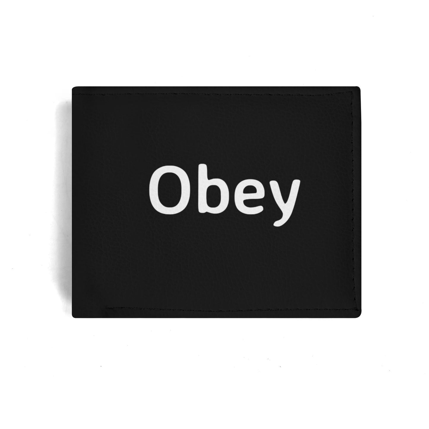 Mens Minimalist PU Leather Wallet Paper Folded Wallet - Obey - Concordia Style Boutique