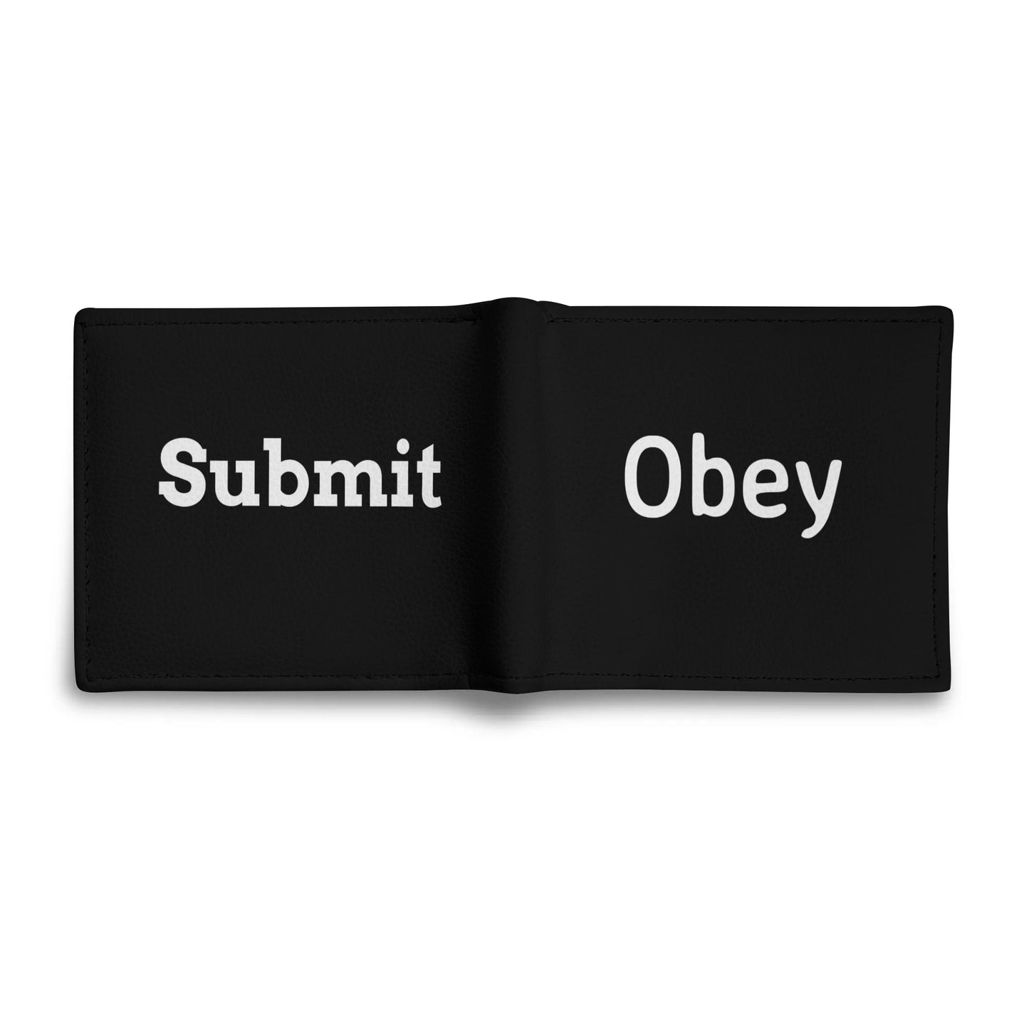Mens Minimalist PU Leather Wallet Paper Folded Wallet - Obey - Concordia Style Boutique