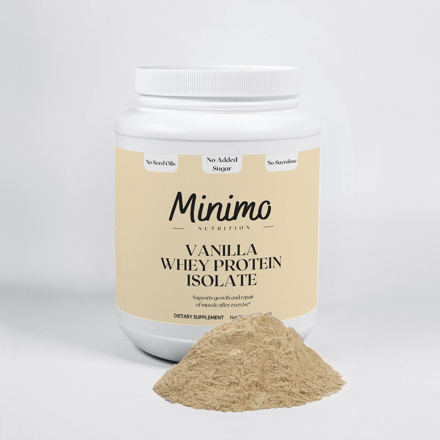 Vanilla Whey Isolate Protein Powder, 1.51 lbs - Concordia Style Boutique