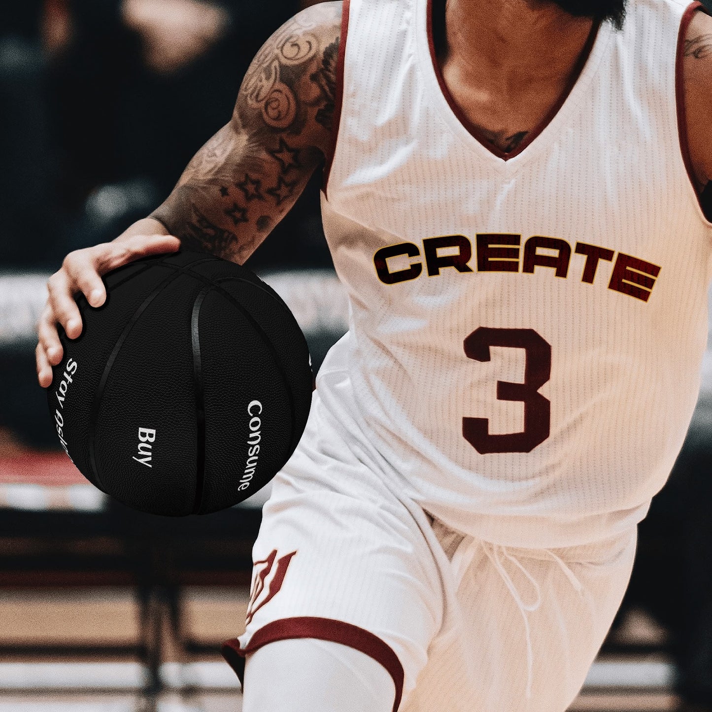 Premium Leather Basketball - "They Live" - Premium Basketball from Concordia Style Boutique - Just $54.78! Shop now at Concordia Style Boutique