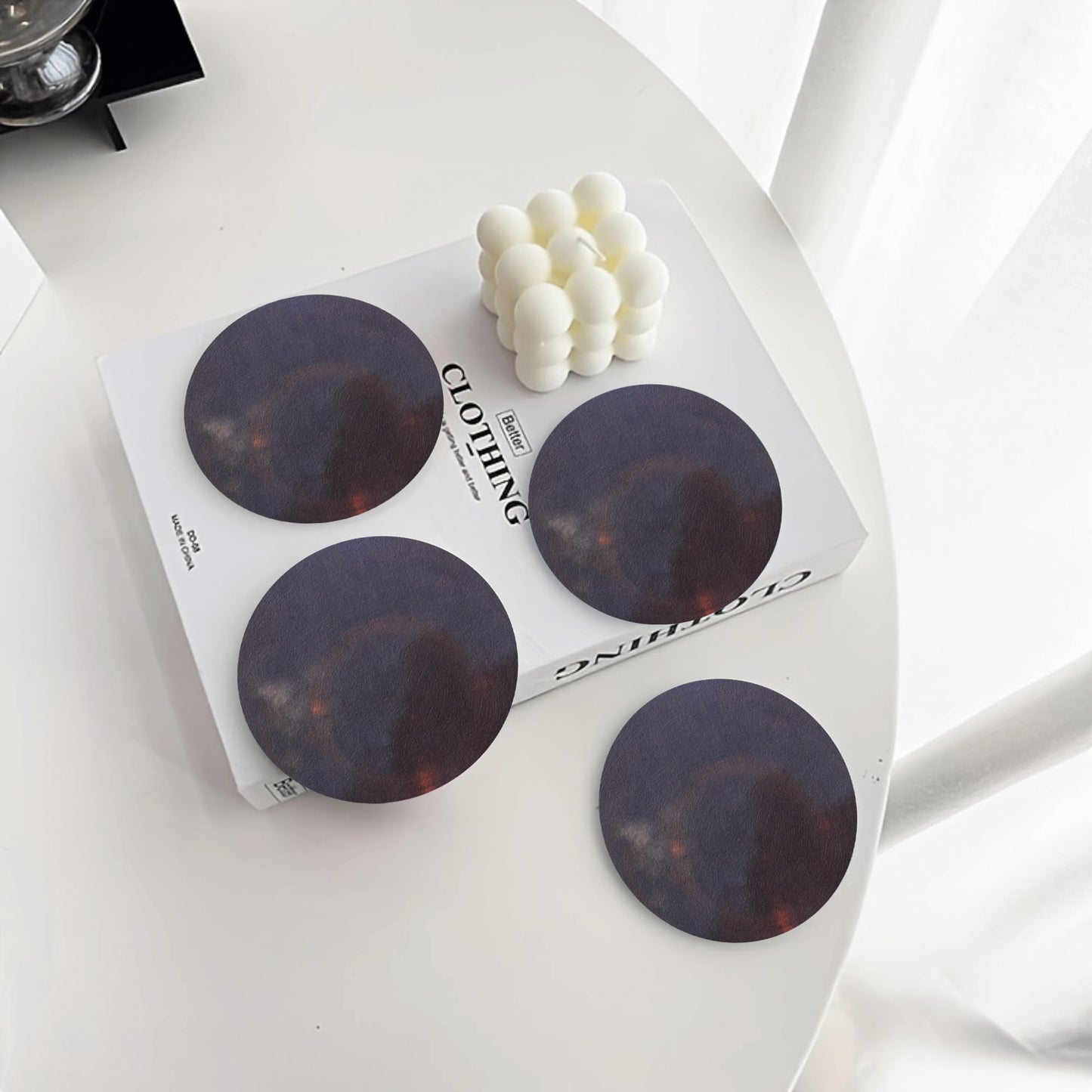 Round Ceramic Coasters - 4 Pcs - "Vintage" - Premium Round Ceramic Coasters from Concordia Style Boutique - Just $29.18! Shop now at Concordia Style Boutique