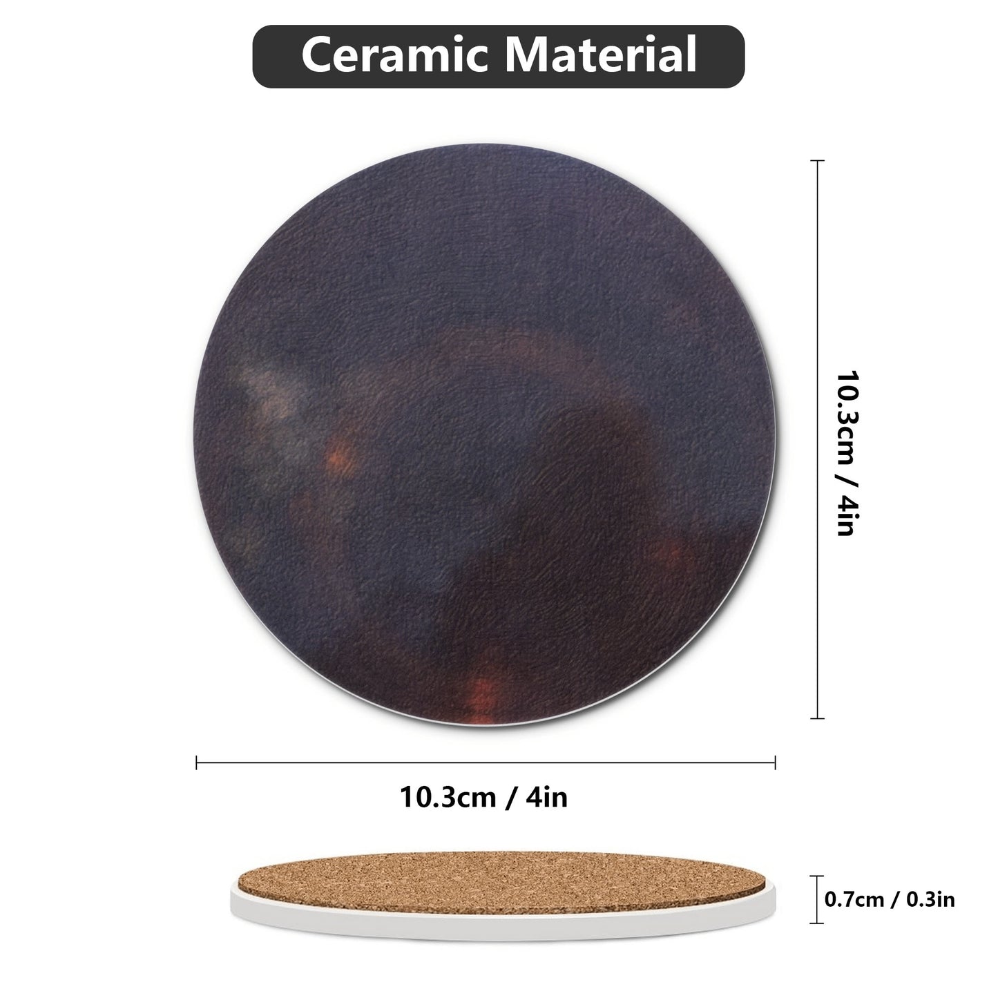 Round Ceramic Coasters - 4 Pcs - "Vintage" - Premium Round Ceramic Coasters from Concordia Style Boutique - Just $29.18! Shop now at Concordia Style Boutique