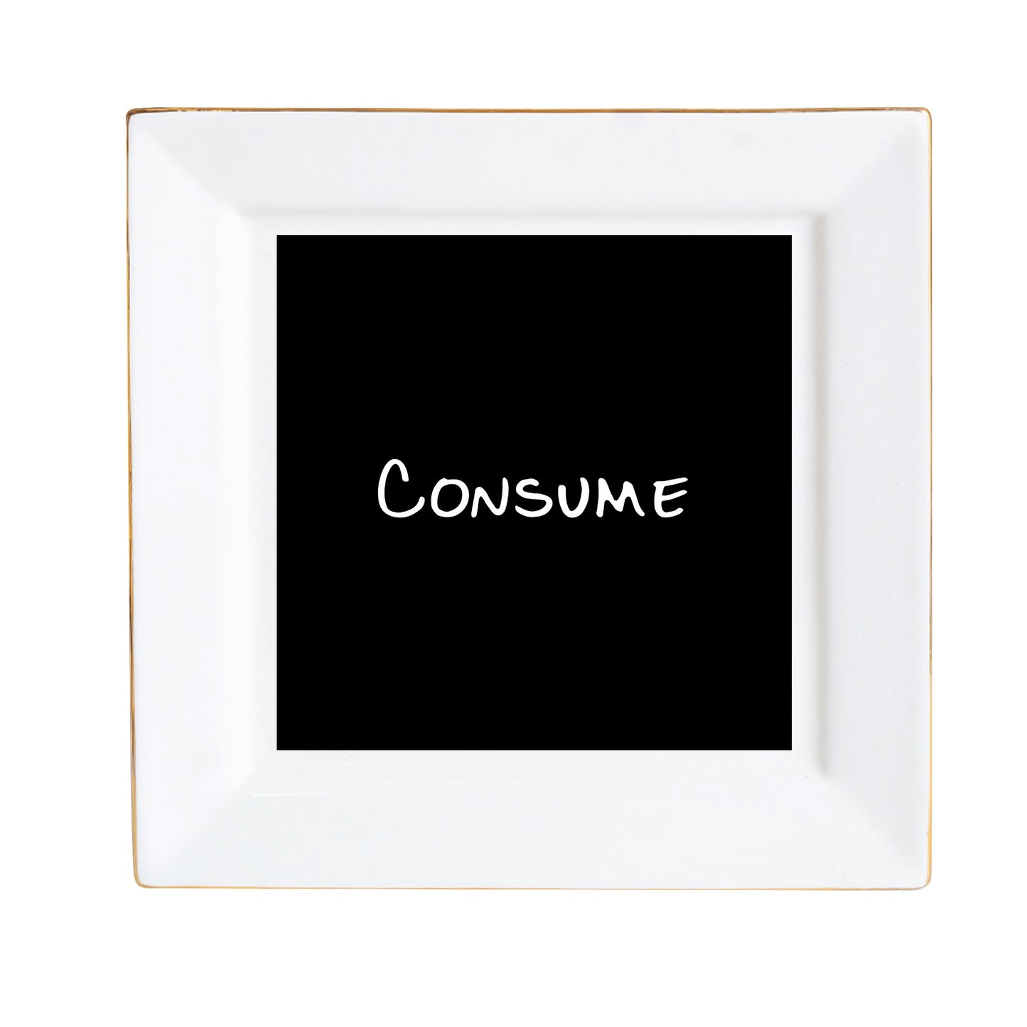 Ceramic Square Dinner Plates Appetizer Plates 1 Pc/2 Pcs/4 Pcs - "Consume" - Premium Dinner Plates from Concordia Style Boutique - Just $19.38! Shop now at Concordia Style Boutique