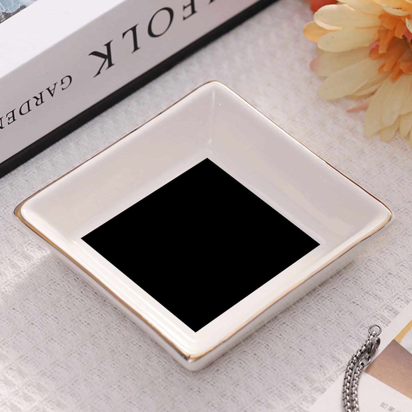 Ceramic Square Dinner Plates Appetizer Plates 1 Pc/2 Pcs/4 Pcs - "Black" - Premium Dinner Plates from Concordia Style Boutique - Just $19.38! Shop now at Concordia Style Boutique