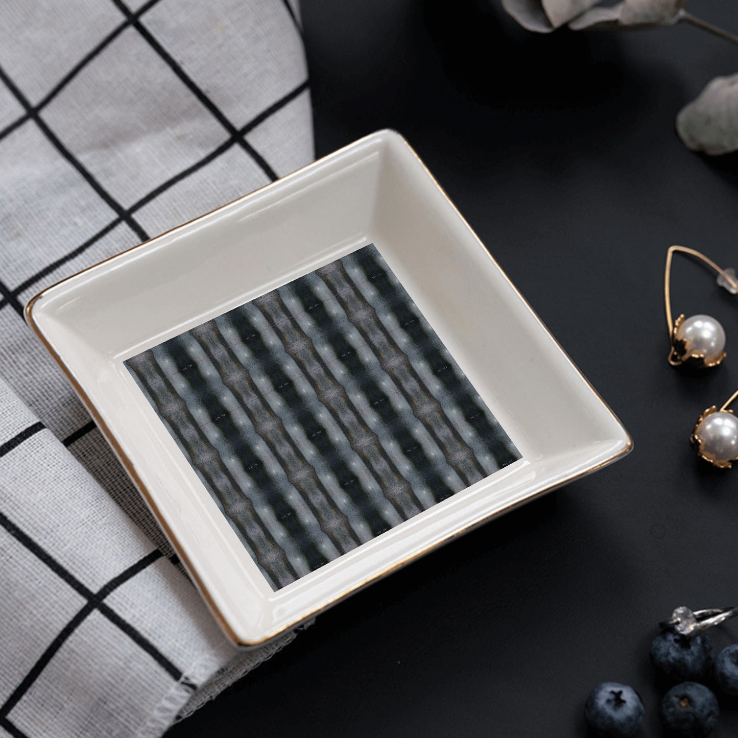 Ceramic Square Dinner Plates Appetizer Plates 1 Pc/2 Pcs/4 Pcs - "The Alien" - Premium Dinner Plates from Concordia Style Boutique - Just $19.38! Shop now at Concordia Style Boutique