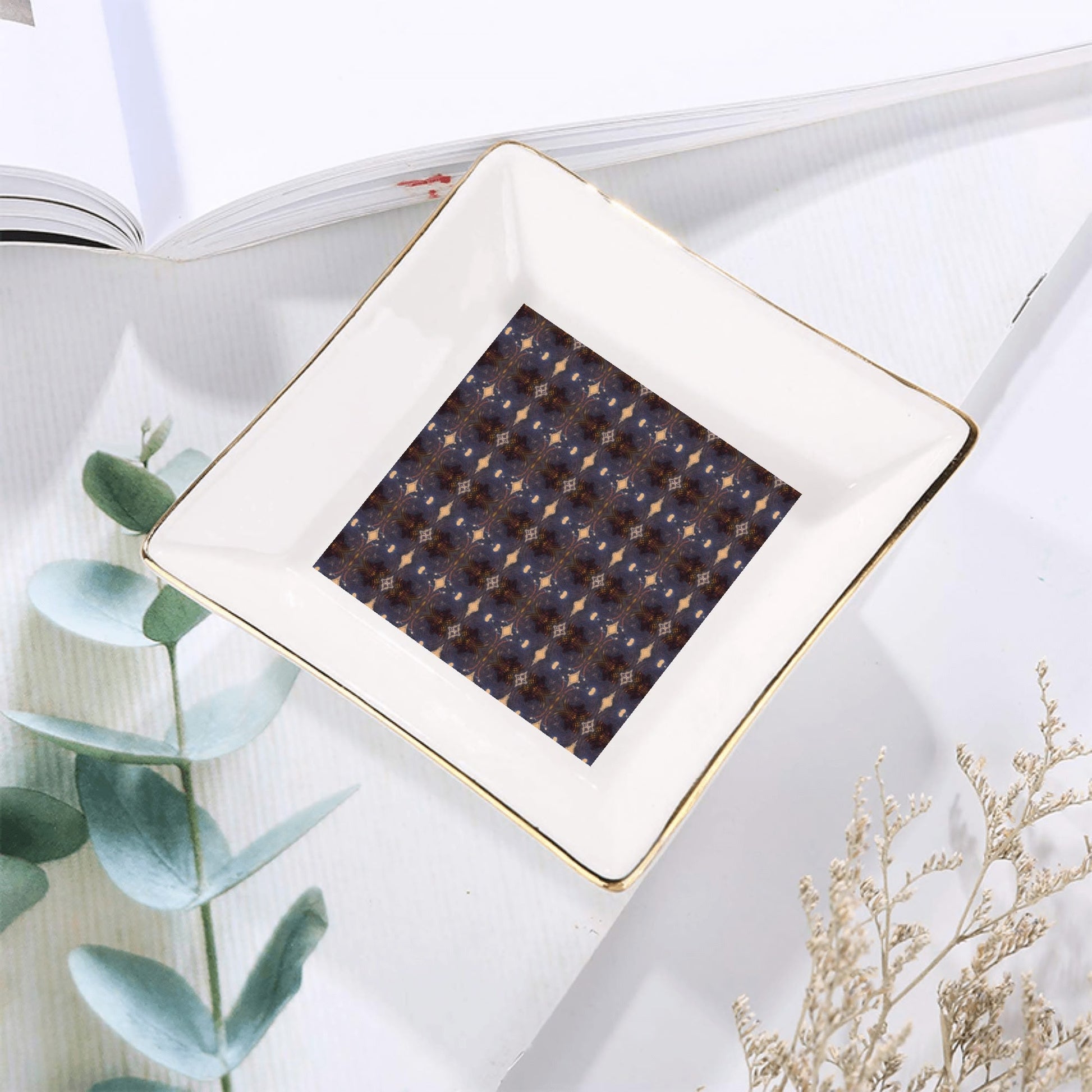 Ceramic Square Dinner Plates Appetizer Plates 1 Pc/2 Pcs/4 Pcs - "Vintage" - Premium Dinner Plates from Concordia Style Boutique - Just $19.38! Shop now at Concordia Style Boutique