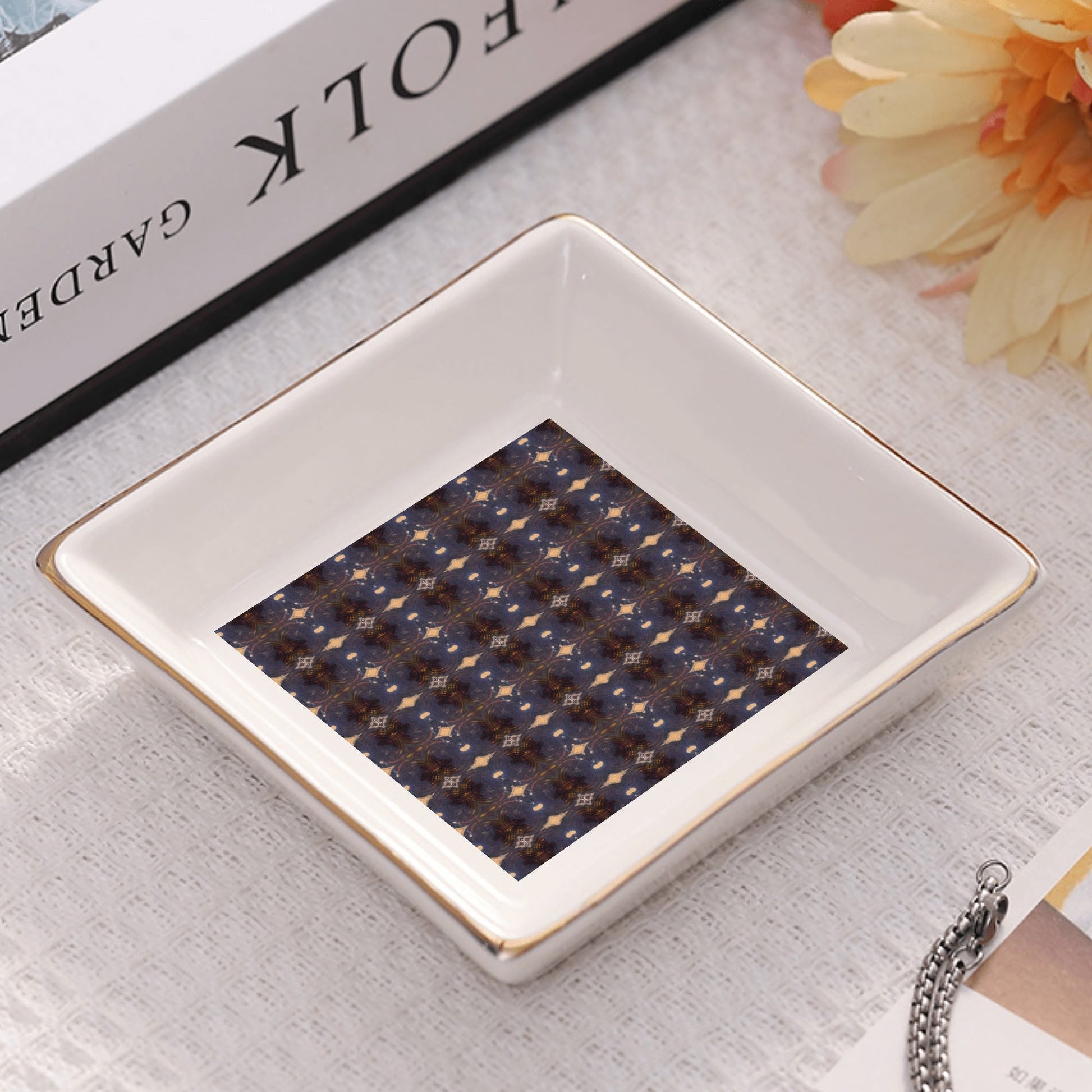 Ceramic Square Dinner Plates Appetizer Plates 1 Pc/2 Pcs/4 Pcs - "Vintage" - Premium Dinner Plates from Concordia Style Boutique - Just $19.38! Shop now at Concordia Style Boutique