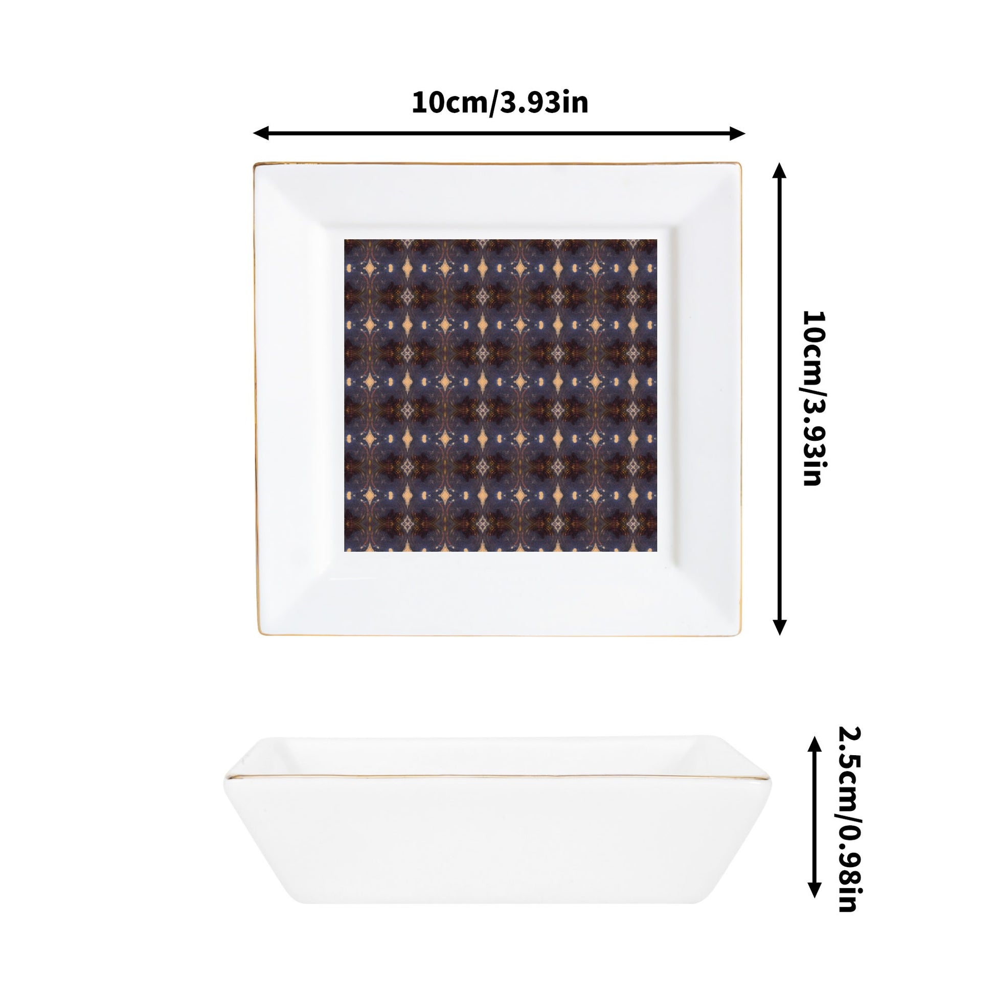 Ceramic Square Dinner Plates Appetizer Plates 1 Pc/2 Pcs/4 Pcs - "Vintage" - Premium Dinner Plates from Concordia Style Boutique - Just $19.38! Shop now at Concordia Style Boutique