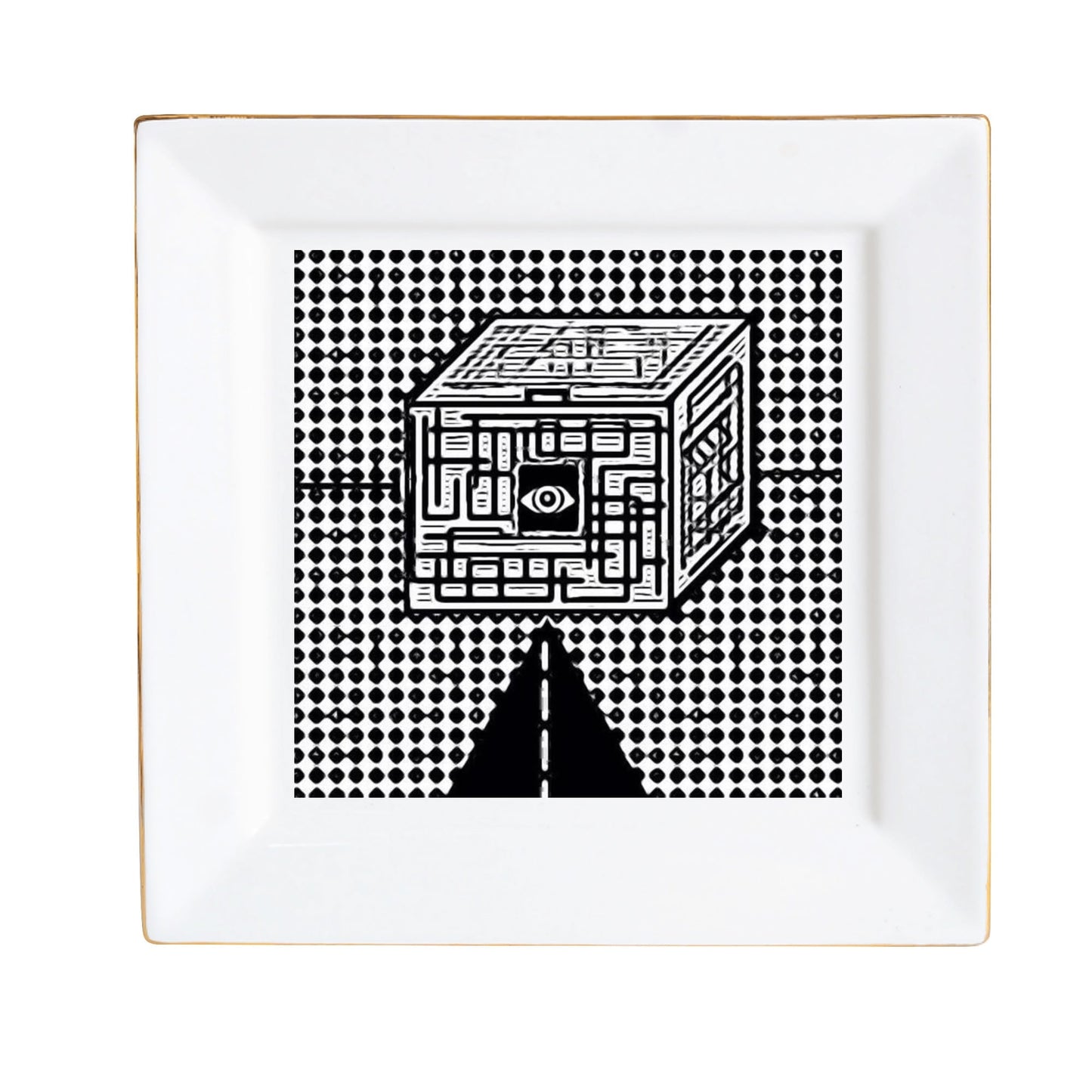 Ceramic Square Dinner Plates Appetizer Plates 1 Pc/2 Pcs/4 Pcs - "The Cube" - Premium Dinner Plates from Concordia Style Boutique - Just $19.38! Shop now at Concordia Style Boutique