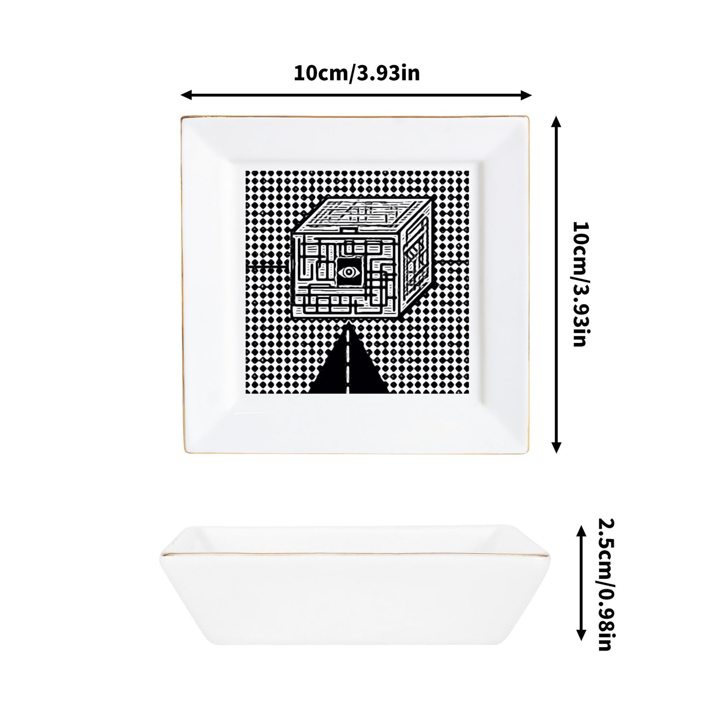 Ceramic Square Dinner Plates Appetizer Plates 1 Pc/2 Pcs/4 Pcs - "The Cube" - Premium Dinner Plates from Concordia Style Boutique - Just $19.38! Shop now at Concordia Style Boutique