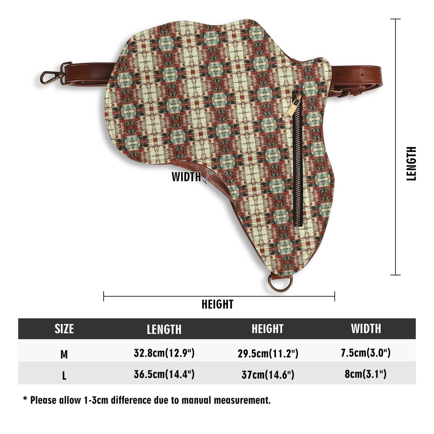 PU Leather Africa Map Bag - Concordia Style Boutique