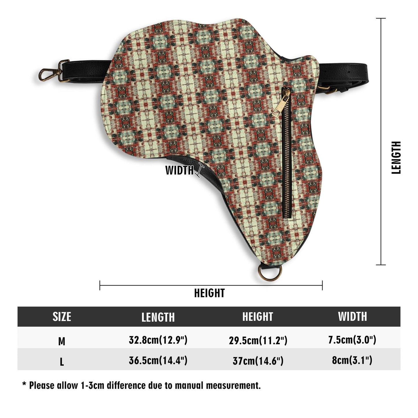 PU Leather Africa Map Bag - Concordia Style Boutique