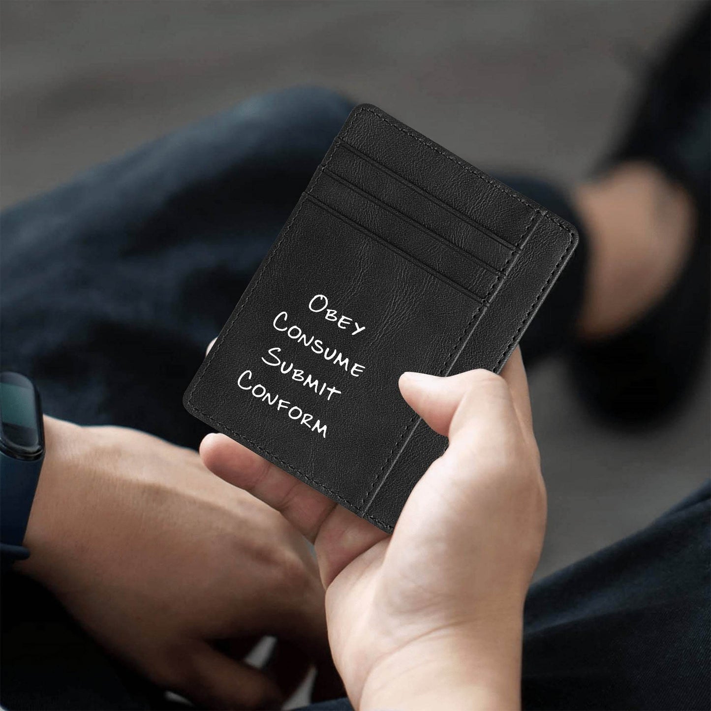 Minimalist Front Pocket for ID Cards Blocking Leather Wallets - Concordia Style Boutique