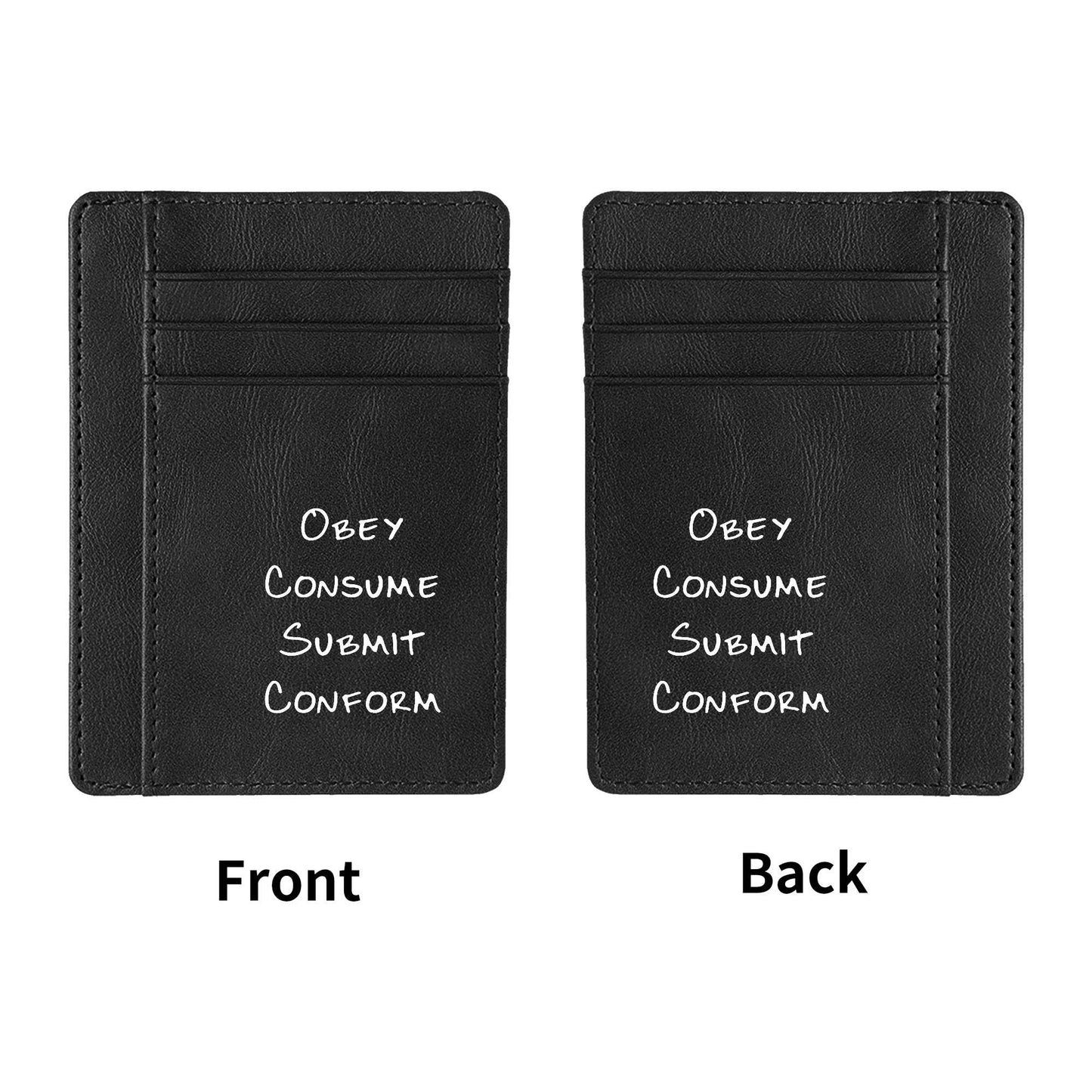 Minimalist Front Pocket for ID Cards Blocking Leather Wallets - Concordia Style Boutique