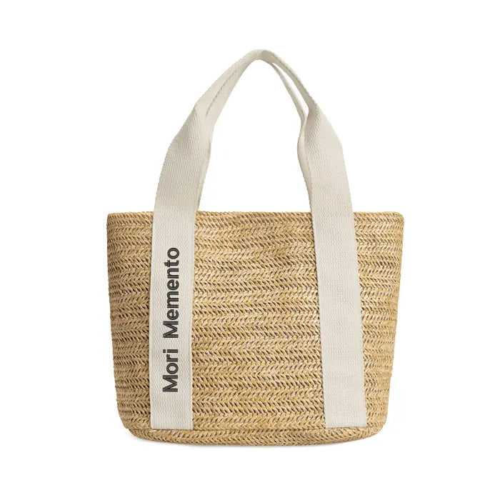 Braided Bag Beach Shoulder Bag - "Memento Mori" - Live with Intention, Gratitude, and Purpose - Premium Tote Bag from Concordia Style Boutique - Just $28.38! Shop now at Concordia Style Boutique