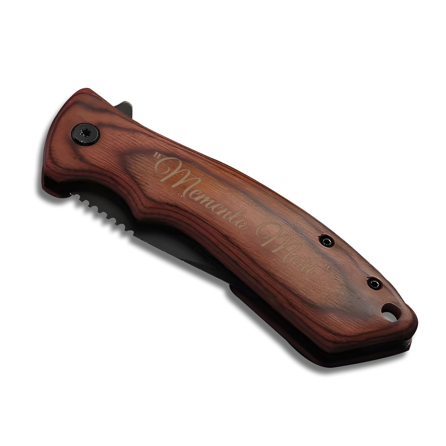 Personalized Engraved Camping Steel Knife Pocket Folding - Memento Mori - Live with Intention, Gratitude, and Purpose - Premium Knife from Concordia Style Boutique - Just $35.18! Shop now at Concordia Style Boutique