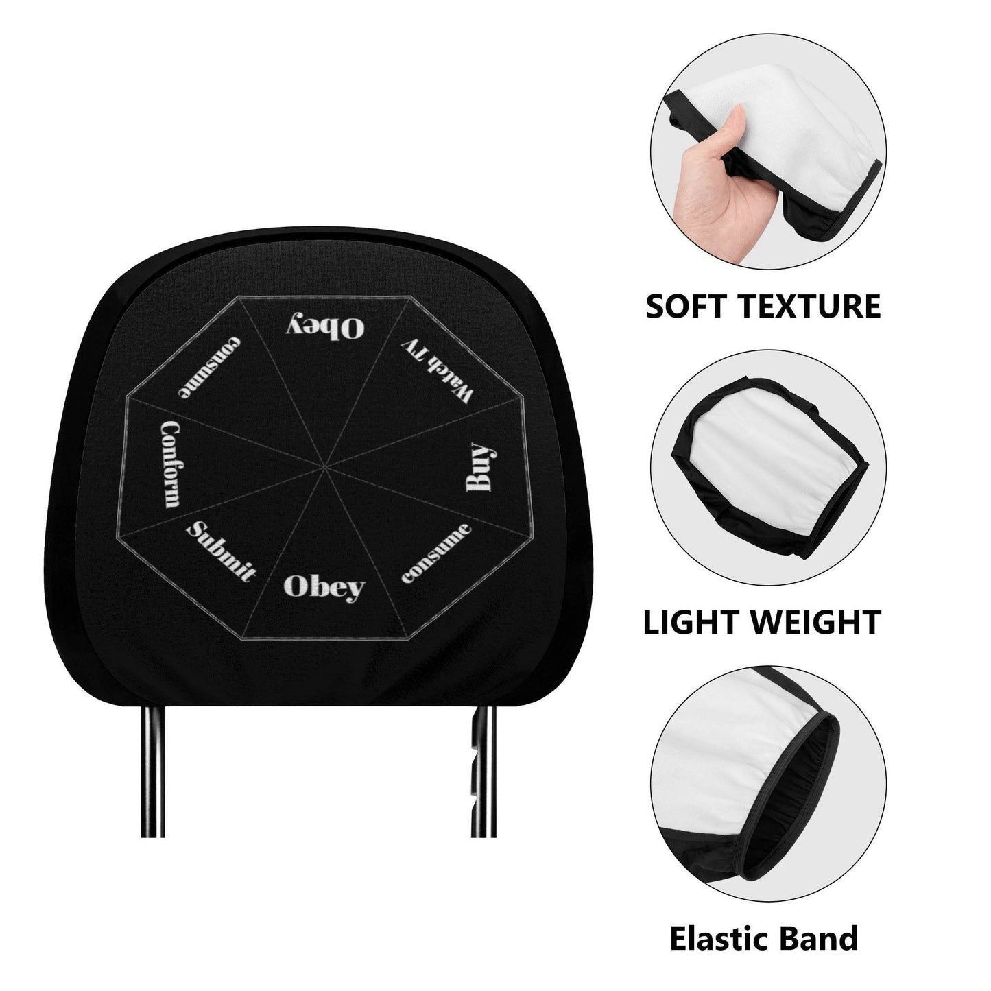 Car Headrest Covers - Concordia Style Boutique