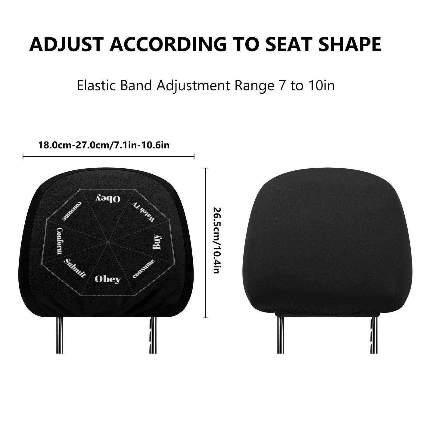 Car Headrest Covers - Concordia Style Boutique
