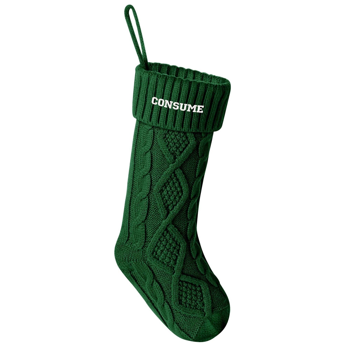 Embroidered Text Christmas Stockings (Green or Red Only) - Concordia Style Boutique