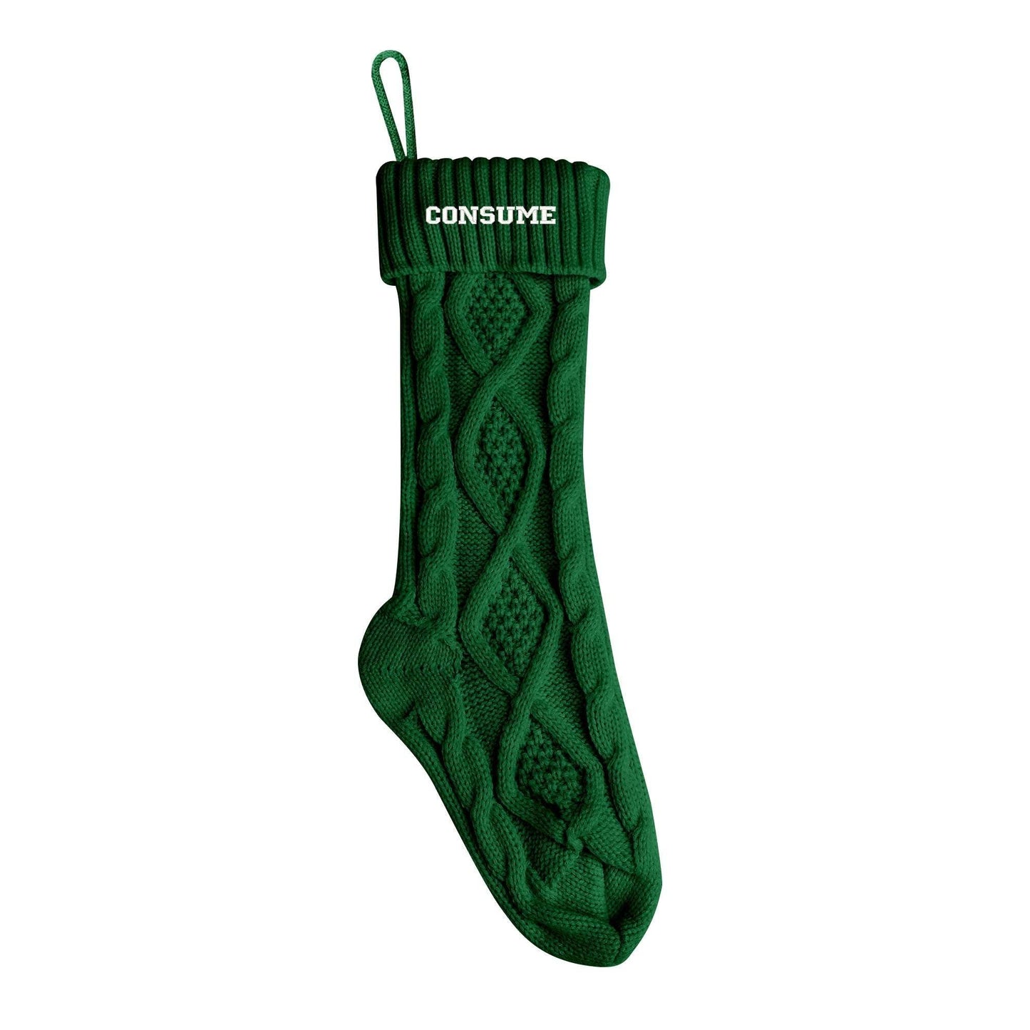 Embroidered Text Christmas Stockings (Green or Red Only) - Concordia Style Boutique