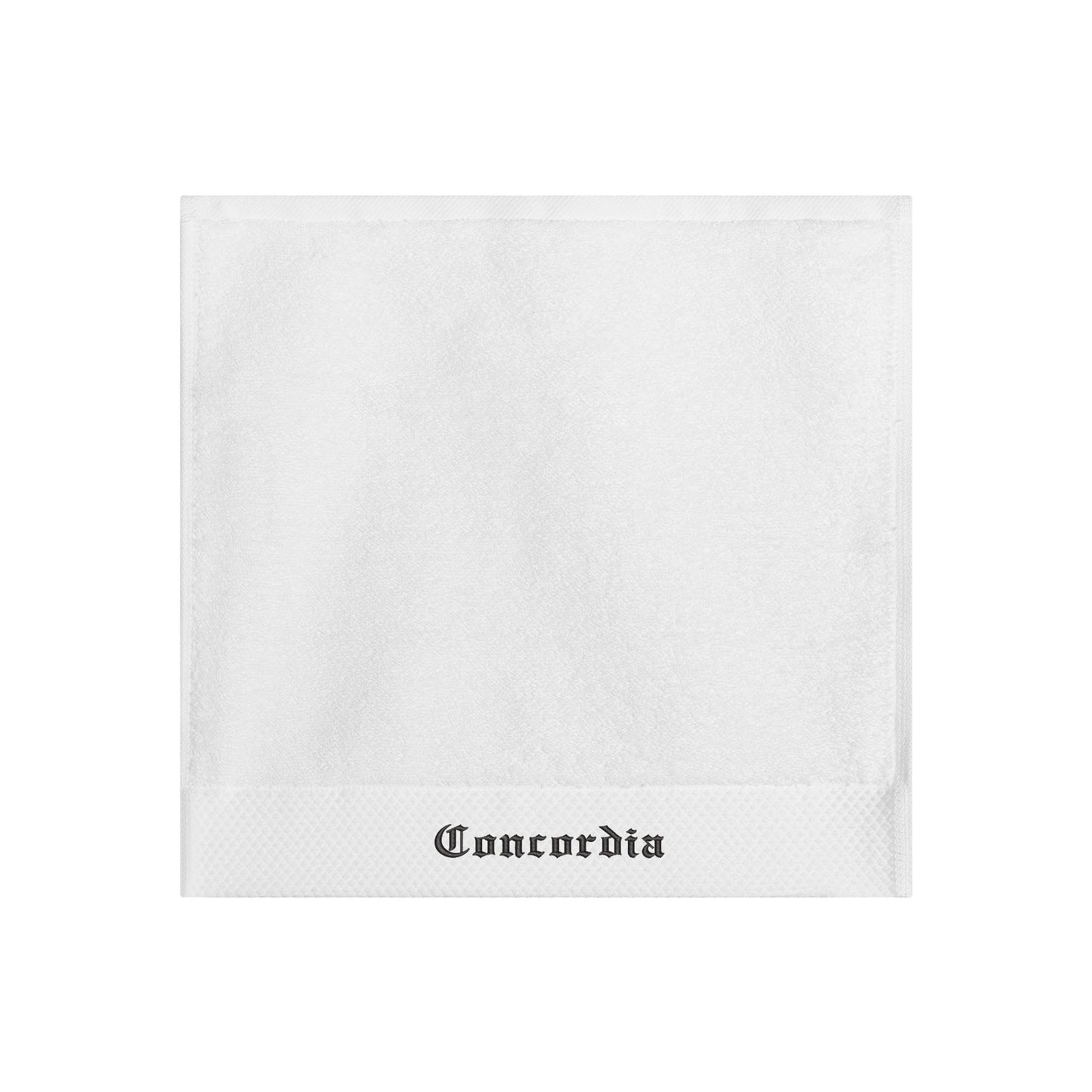 Embroidered Text Square Towel - Premium hand towel from Concordia Style Boutique - Just $25.18! Shop now at Concordia Style Boutique