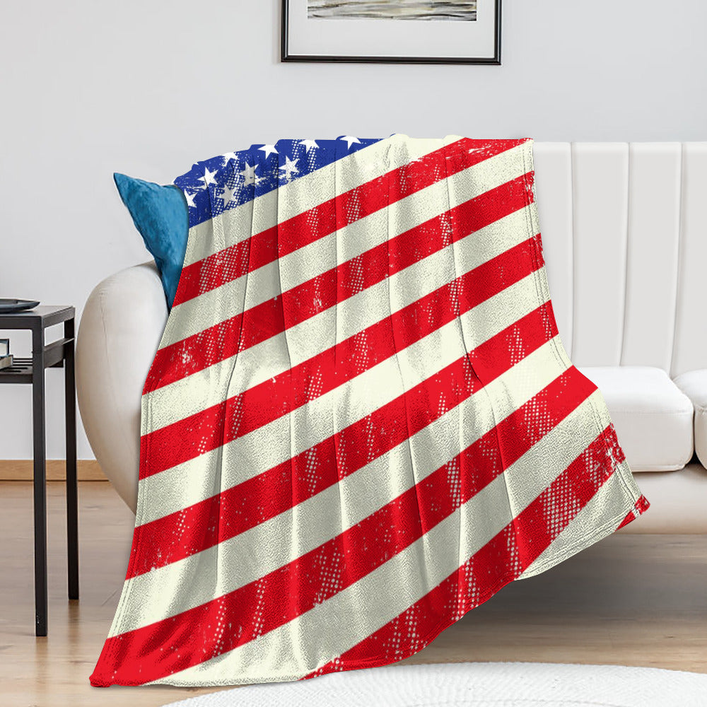 Super Soft Flannel Blanket Multiple Sizes - "Americana"" - Premium Soft Flannel Blanket from Concordia Style Boutique - Just $41.76! Shop now at Concordia Style Boutique