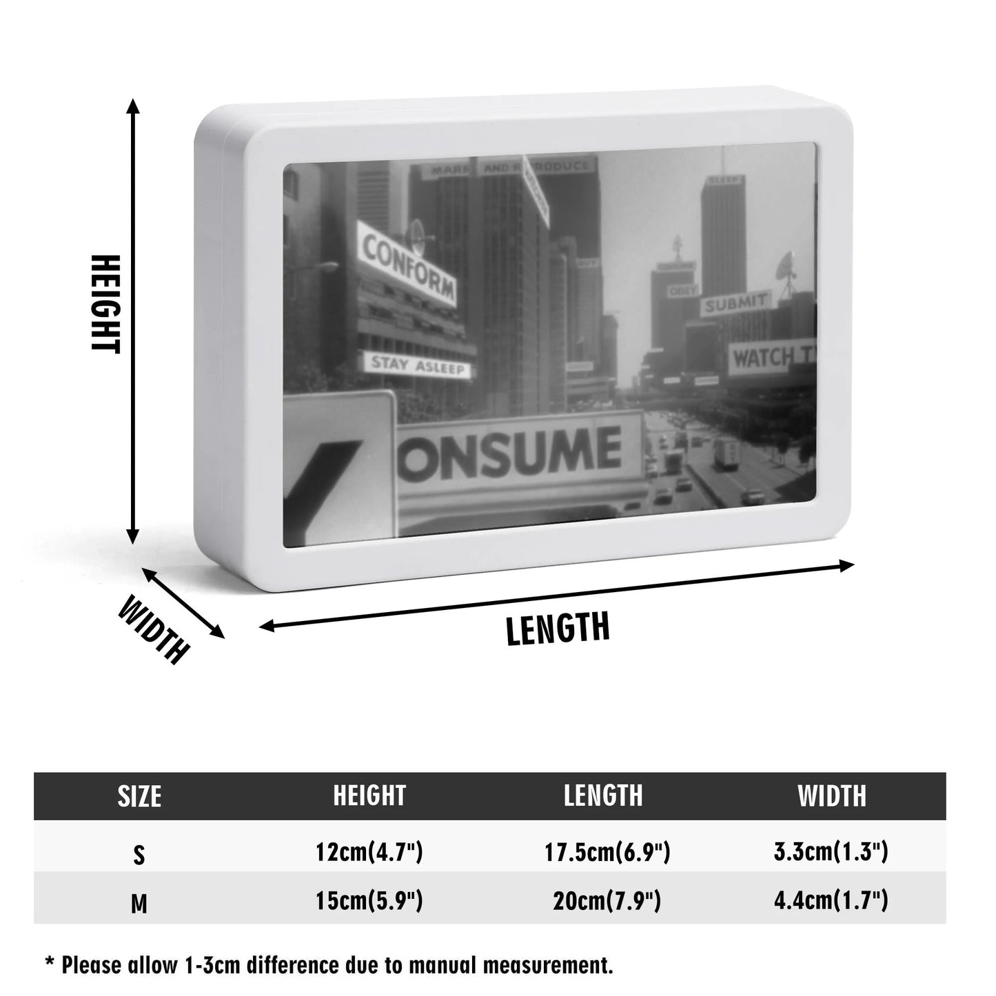Rectangle LED Mirror Light - "Consume"
