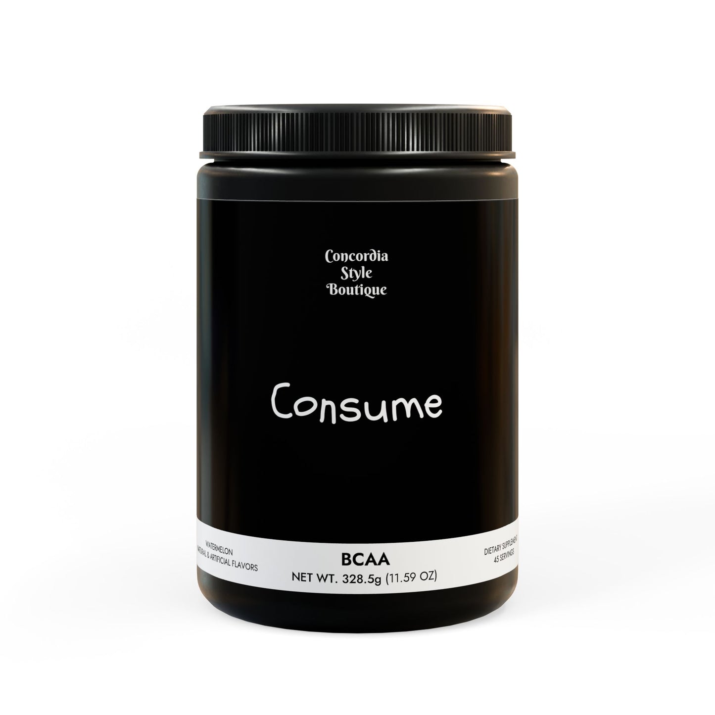 BCAA Supplement, Watermelon (325g, 11.46oz, 45 servings) - Concordia Style Boutique
