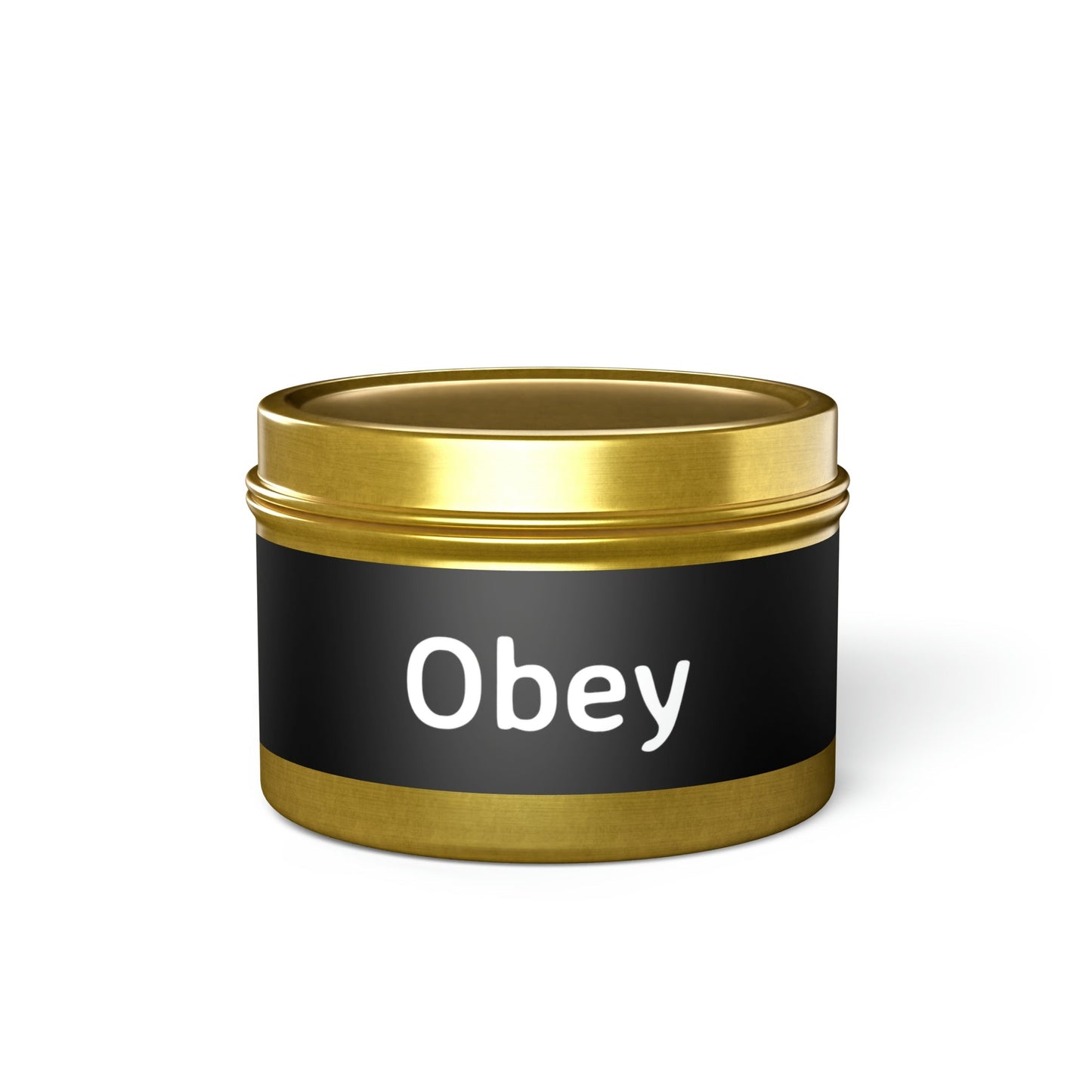 Tin Candle - Obey - Concordia Style Boutique