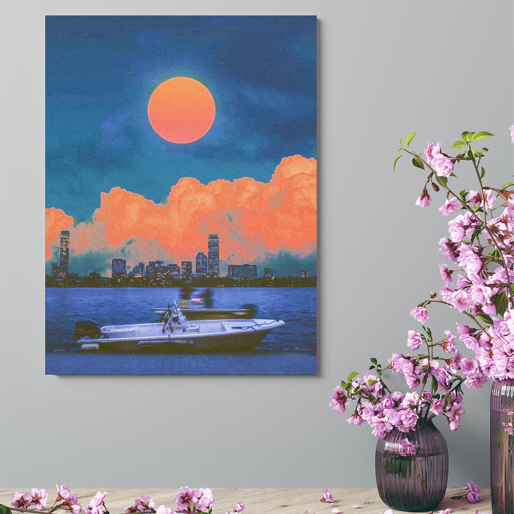 Canvas Print Multiple sizes Unframed & Framed (Vertical) -" Boat Ride" - Premium Artwork from Concordia Style Boutique - Just $55.98! Shop now at Concordia Style Boutique
