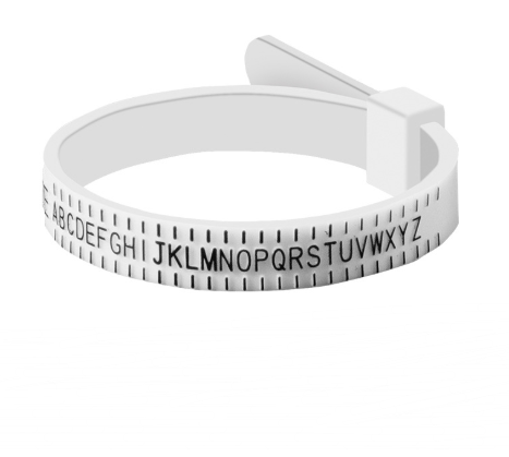 Standard Ring Measuring Ruler - Finger Size Measuring Tape for Rings - Concordia Style Boutique