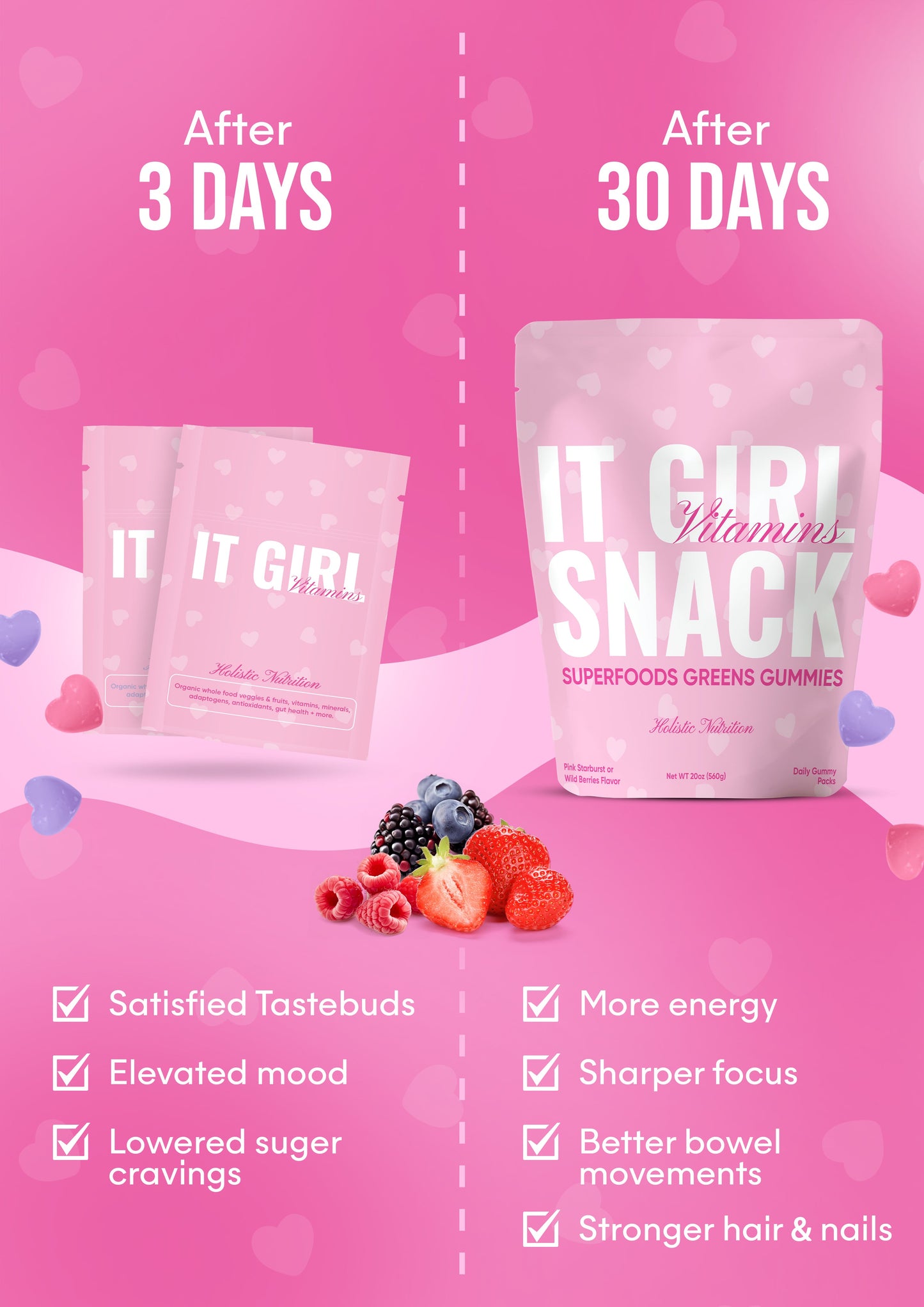 It Girl Snack - Superfood Greens Gummies