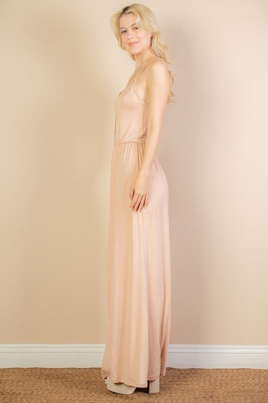 Button Front Wide Leg Jumpsuit - Concordia Style Boutique